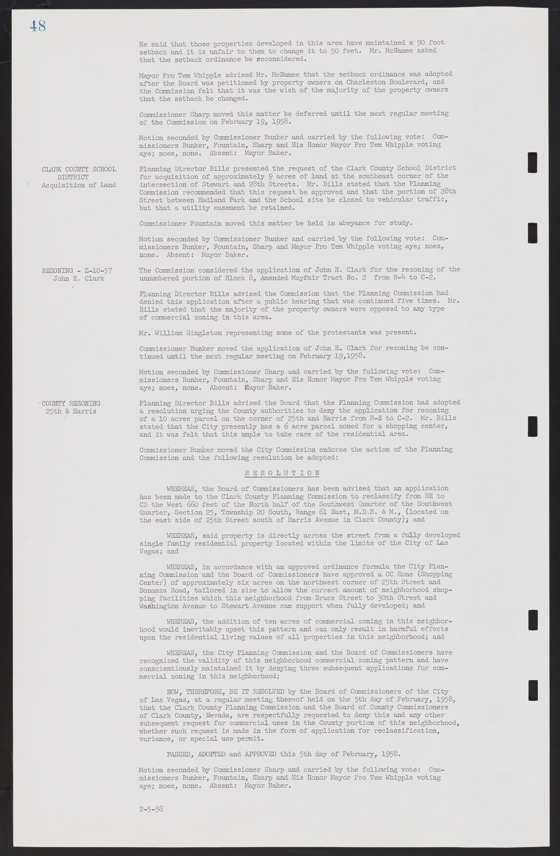 Las Vegas City Commission Minutes, November 20, 1957 to December 2, 1959, lvc000011-52