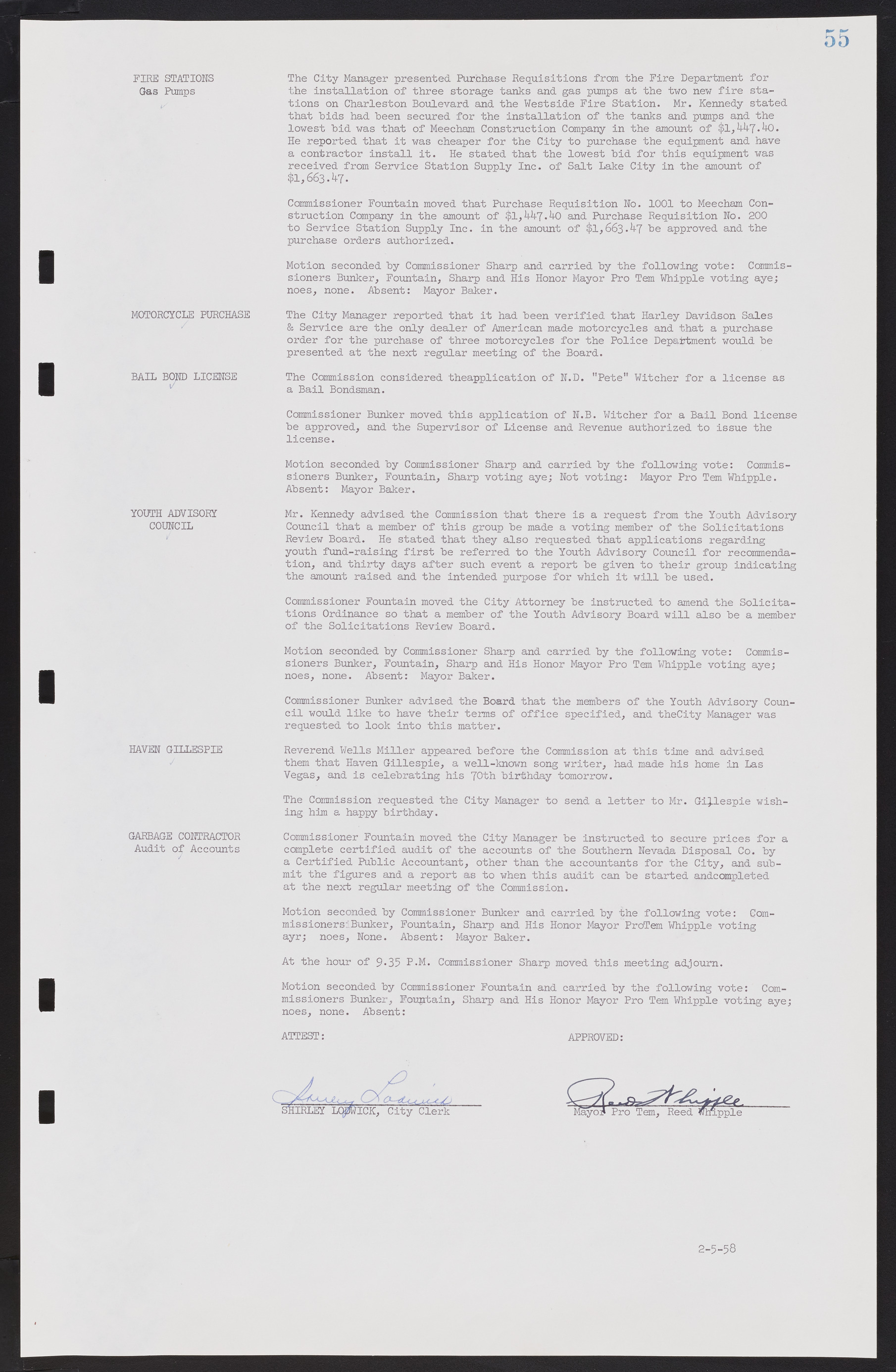 Las Vegas City Commission Minutes, November 20, 1957 to December 2, 1959, lvc000011-59