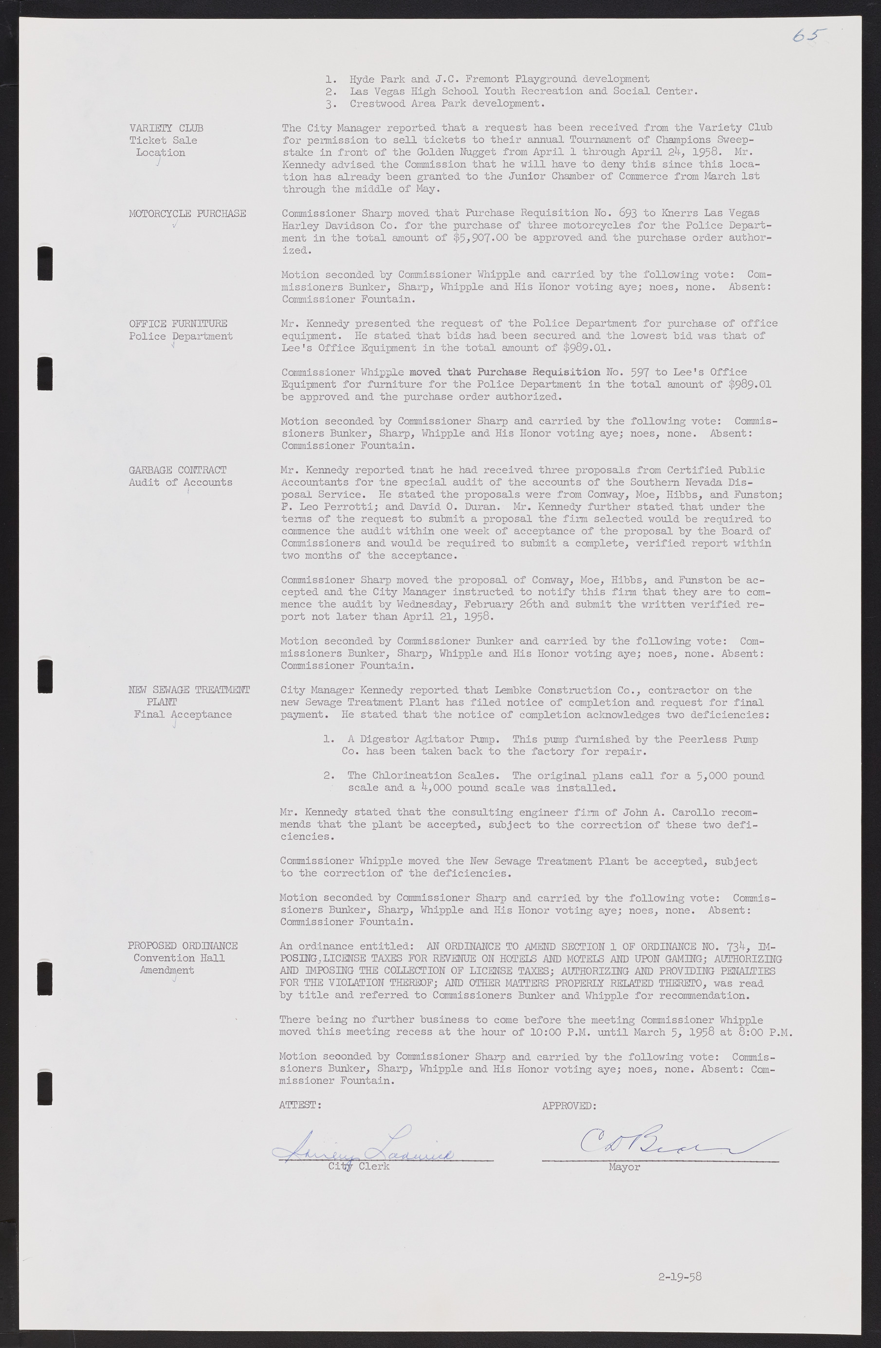 Las Vegas City Commission Minutes, November 20, 1957 to December 2, 1959, lvc000011-69