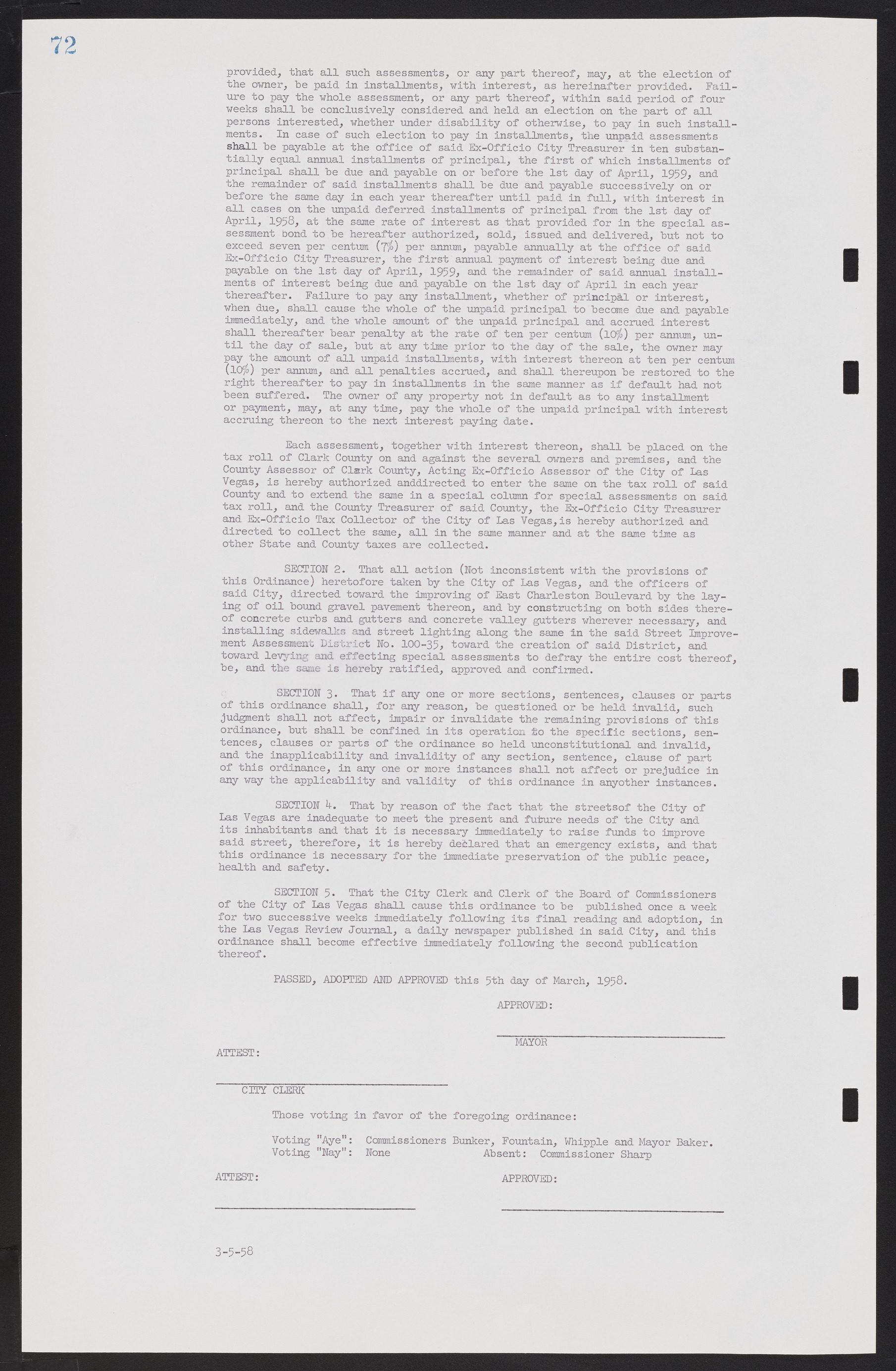 Las Vegas City Commission Minutes, November 20, 1957 to December 2, 1959, lvc000011-76