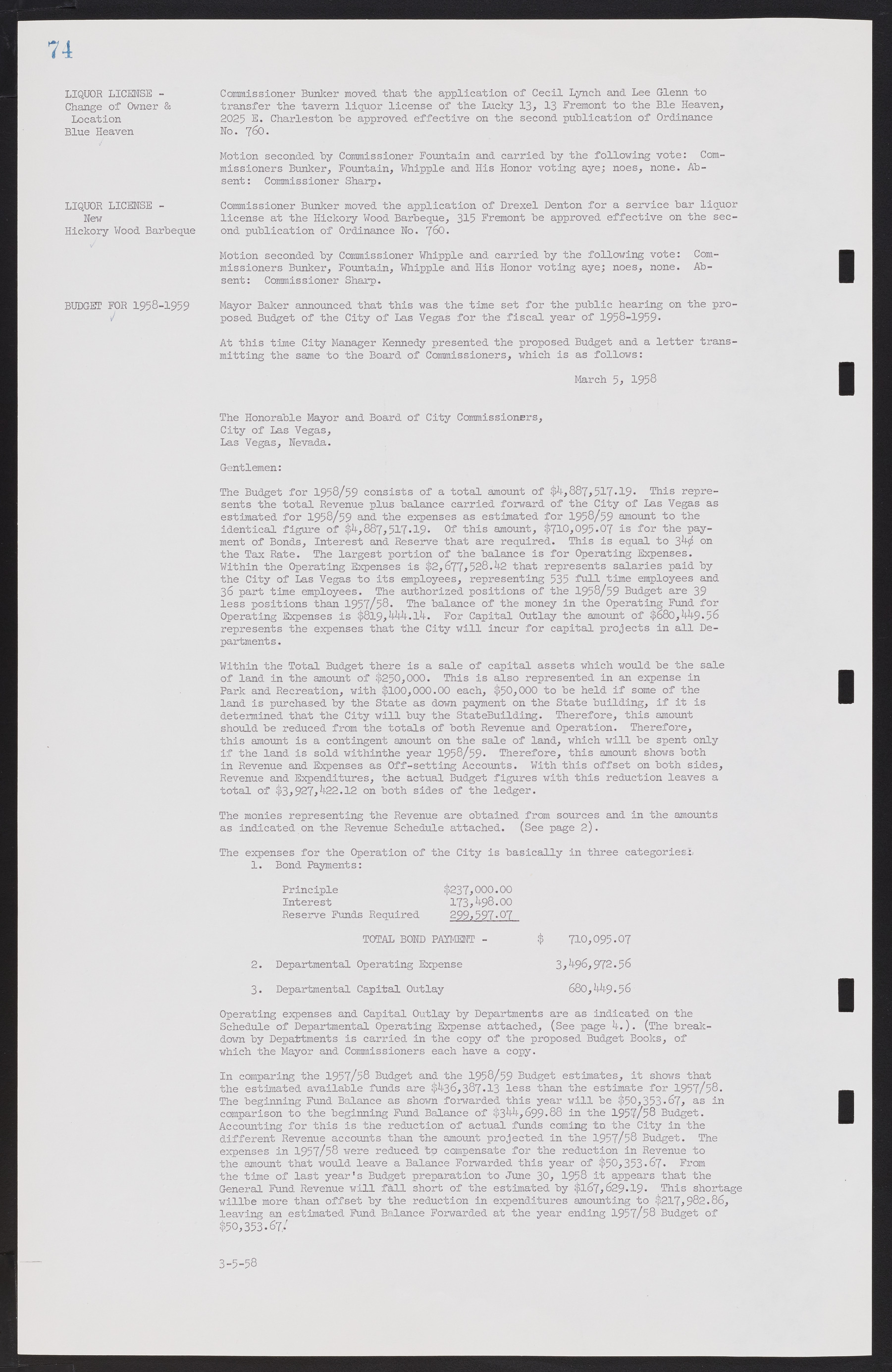 Las Vegas City Commission Minutes, November 20, 1957 to December 2, 1959, lvc000011-78