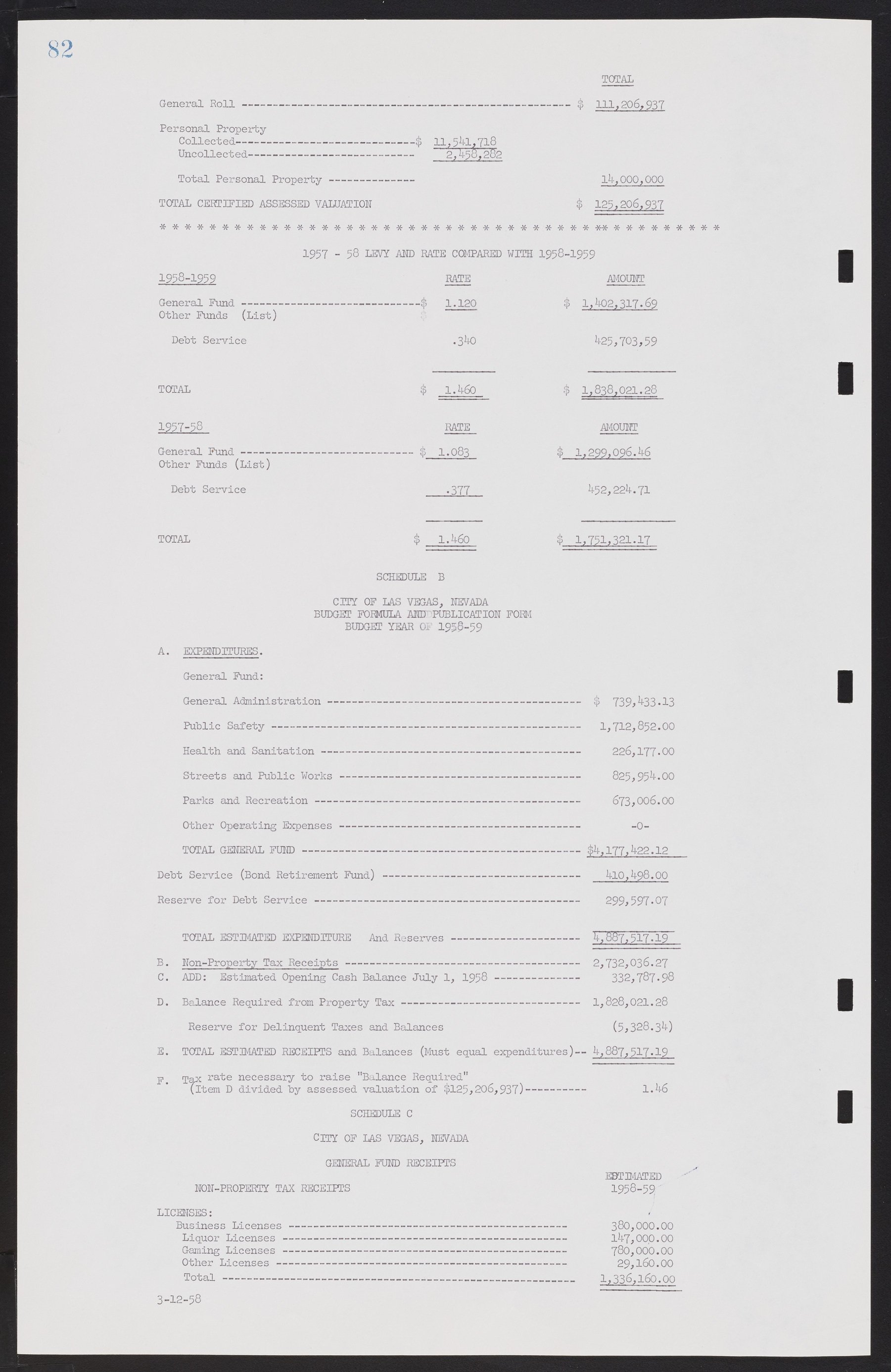 Las Vegas City Commission Minutes, November 20, 1957 to December 2, 1959, lvc000011-86