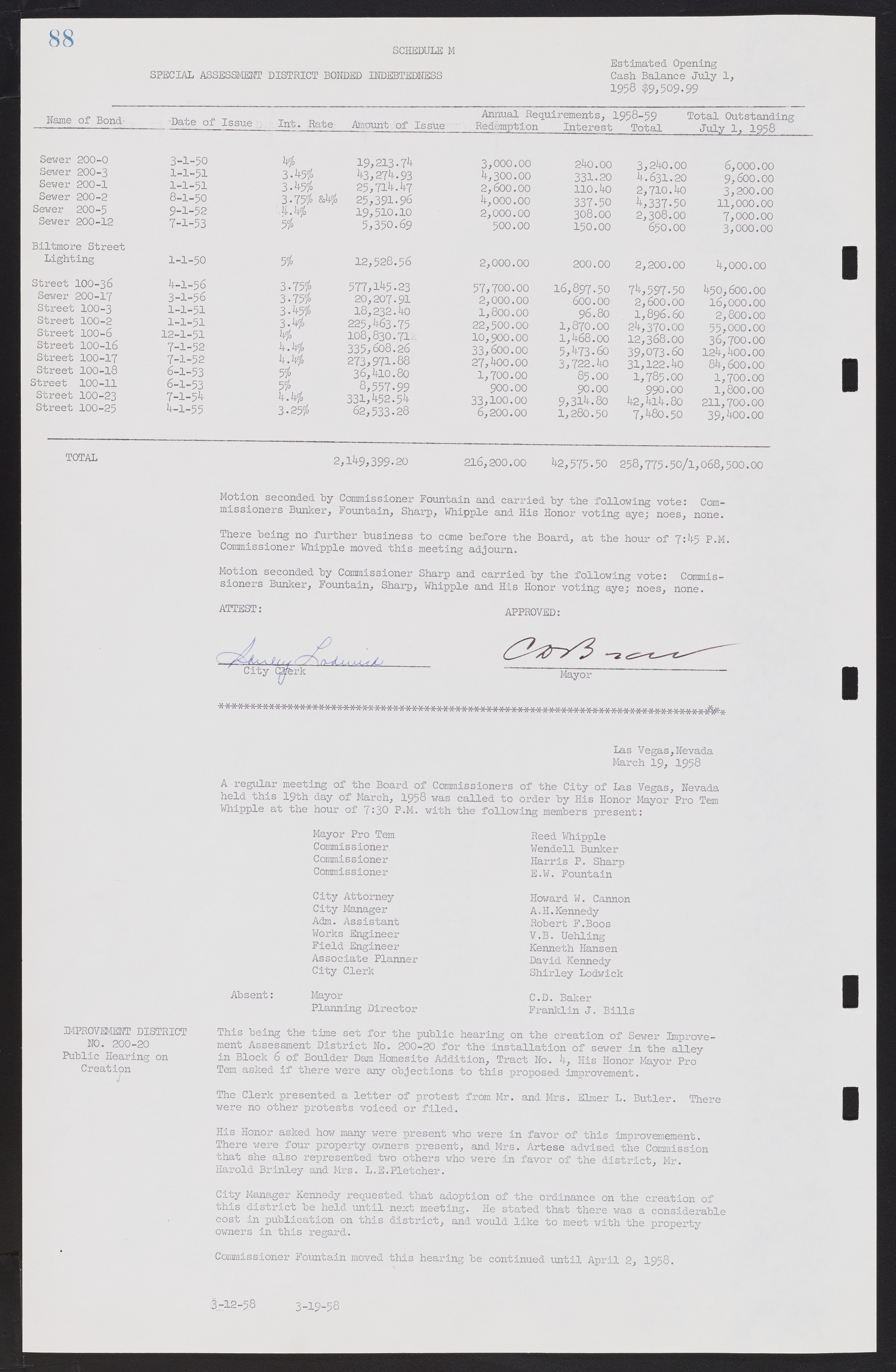 Las Vegas City Commission Minutes, November 20, 1957 to December 2, 1959, lvc000011-92