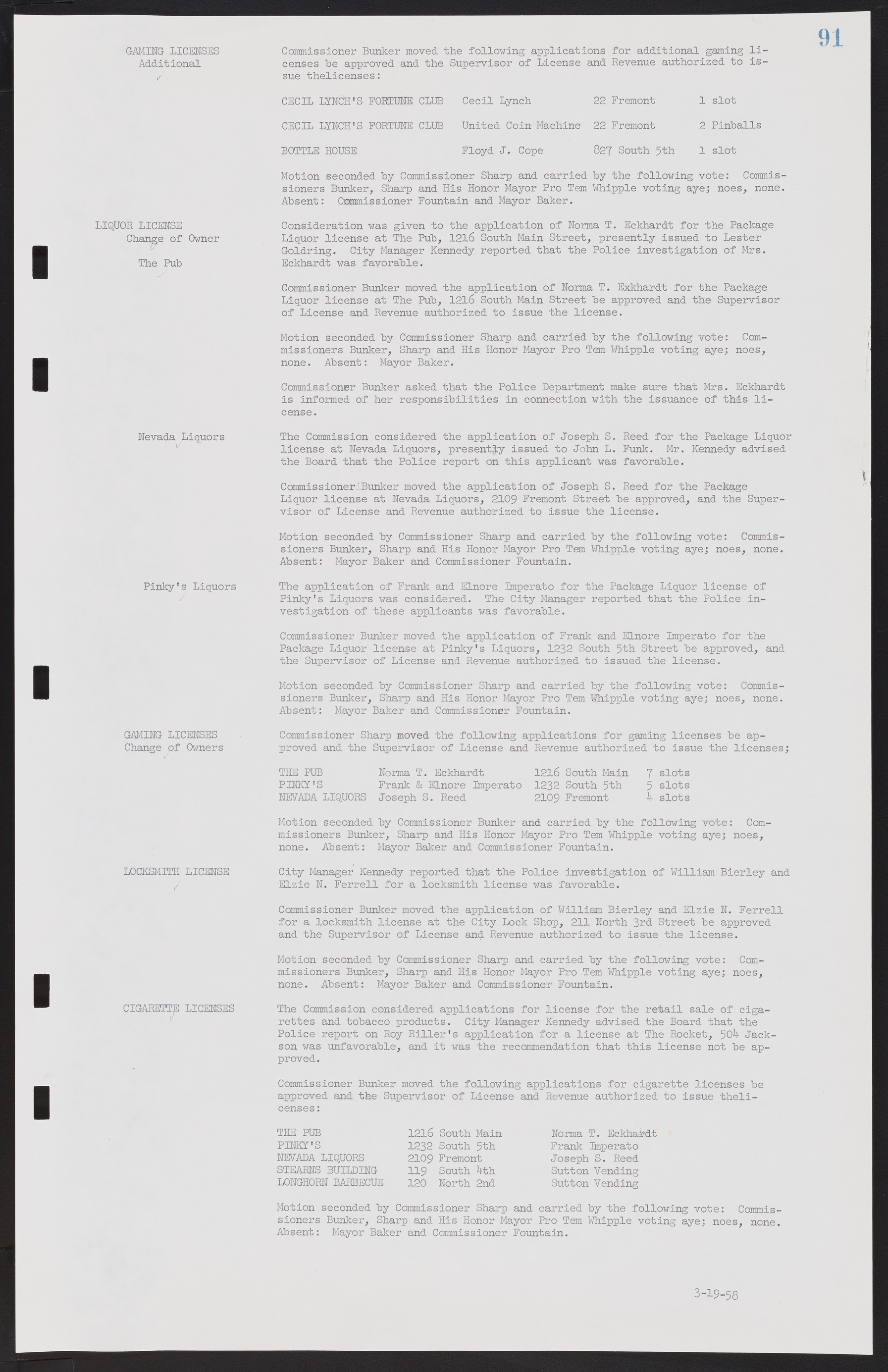 Las Vegas City Commission Minutes, November 20, 1957 to December 2, 1959, lvc000011-95