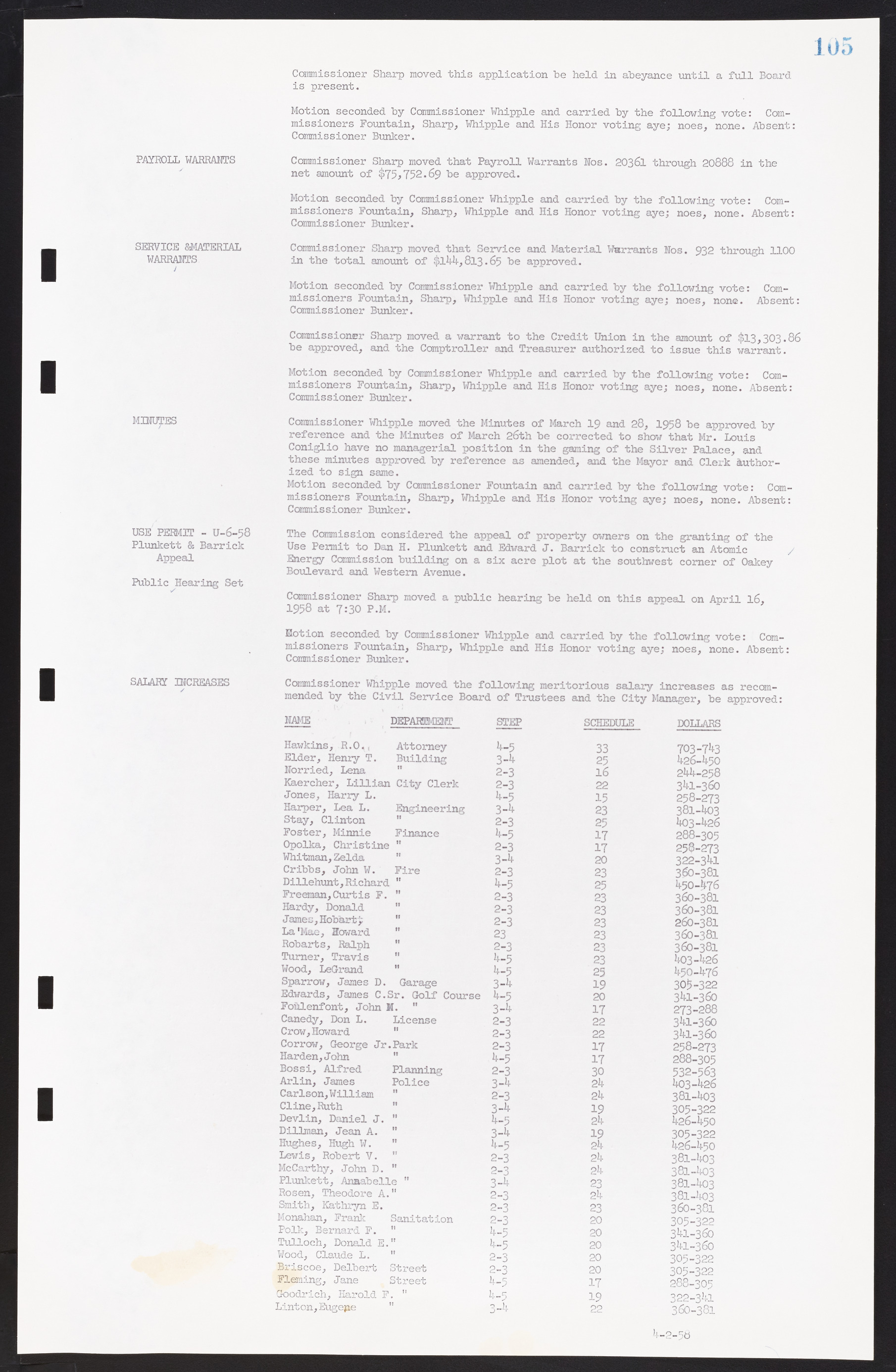 Las Vegas City Commission Minutes, November 20, 1957 to December 2, 1959, lvc000011-109