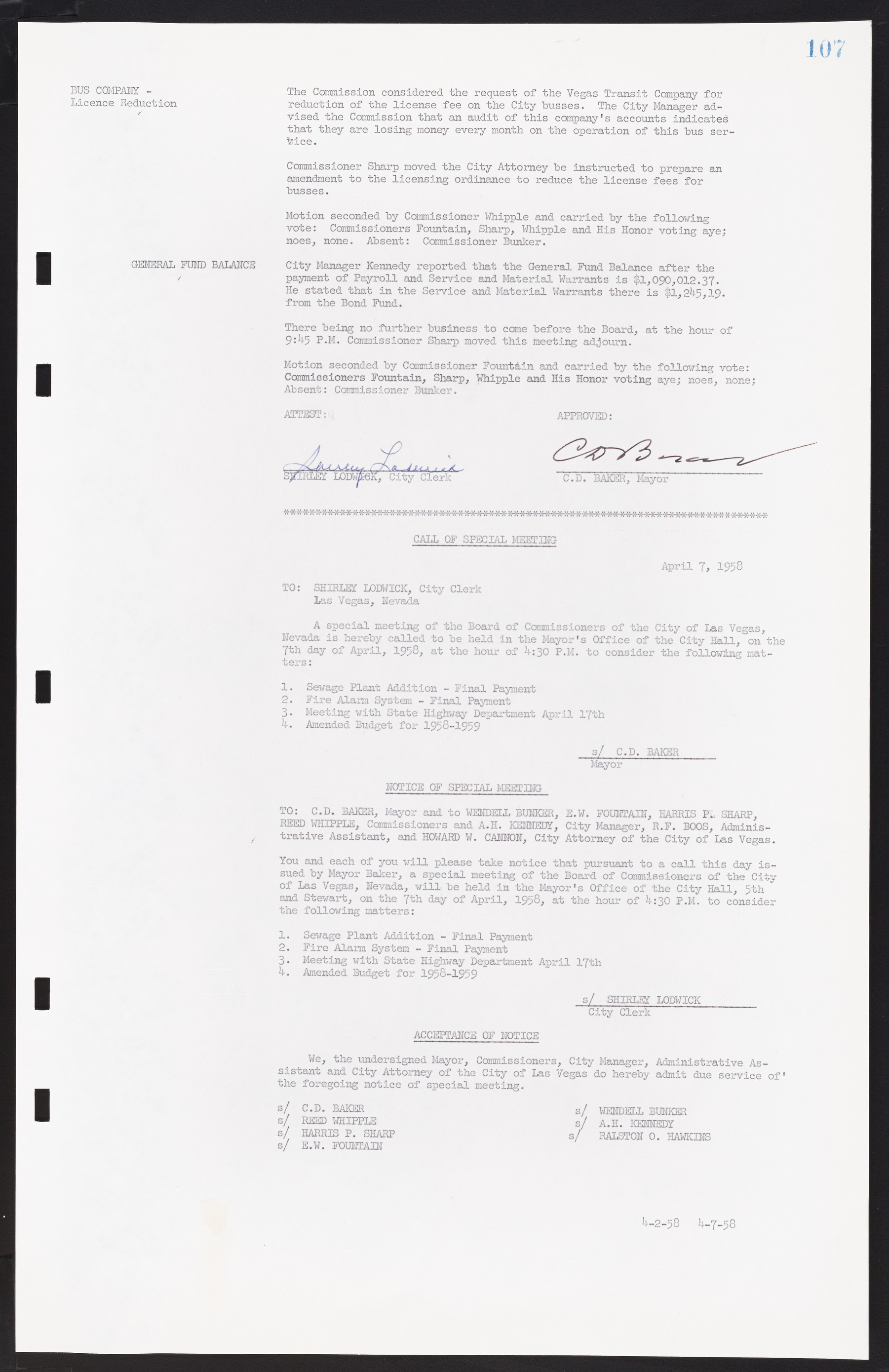 Las Vegas City Commission Minutes, November 20, 1957 to December 2, 1959, lvc000011-111