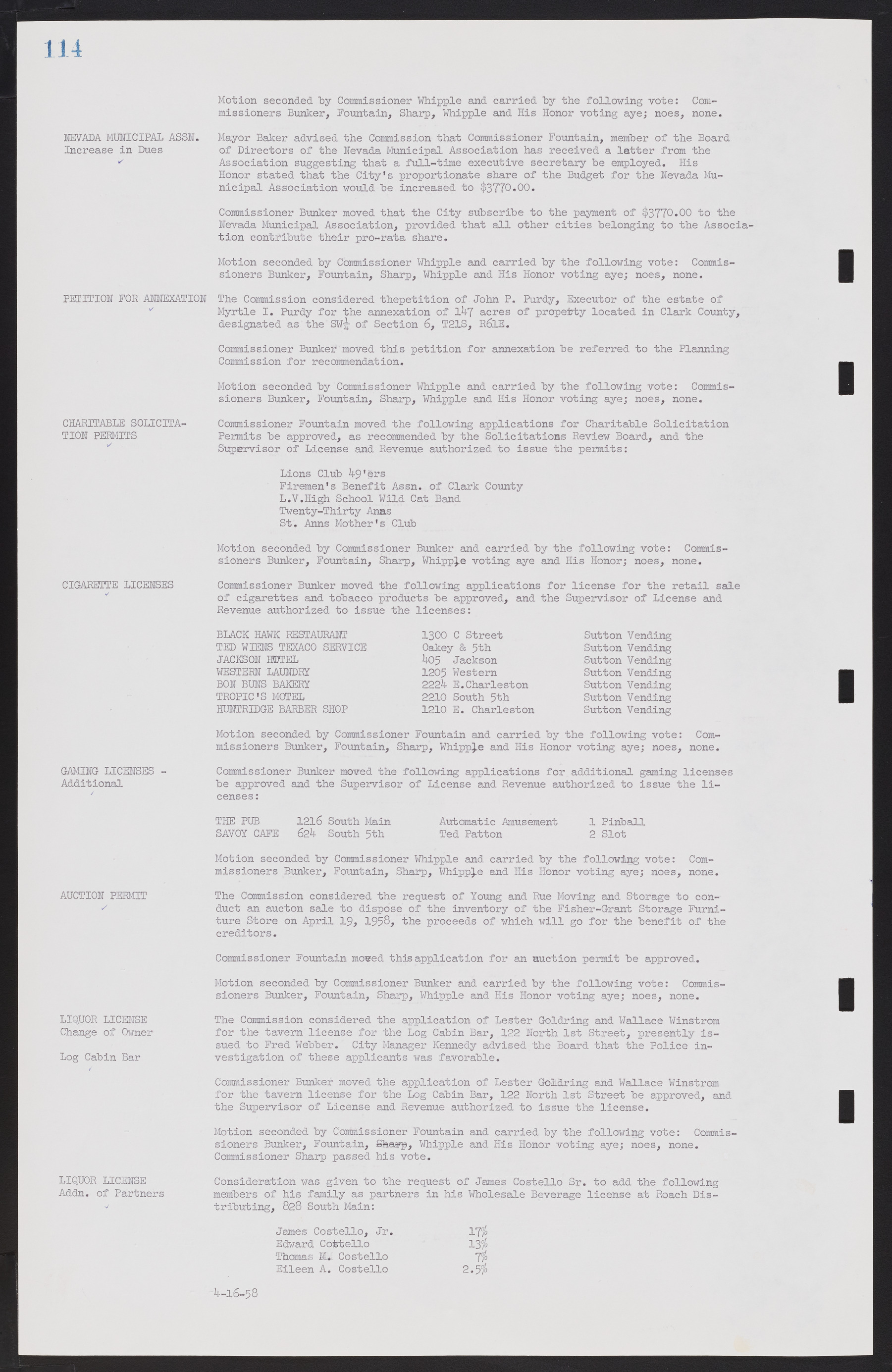 Las Vegas City Commission Minutes, November 20, 1957 to December 2, 1959, lvc000011-118