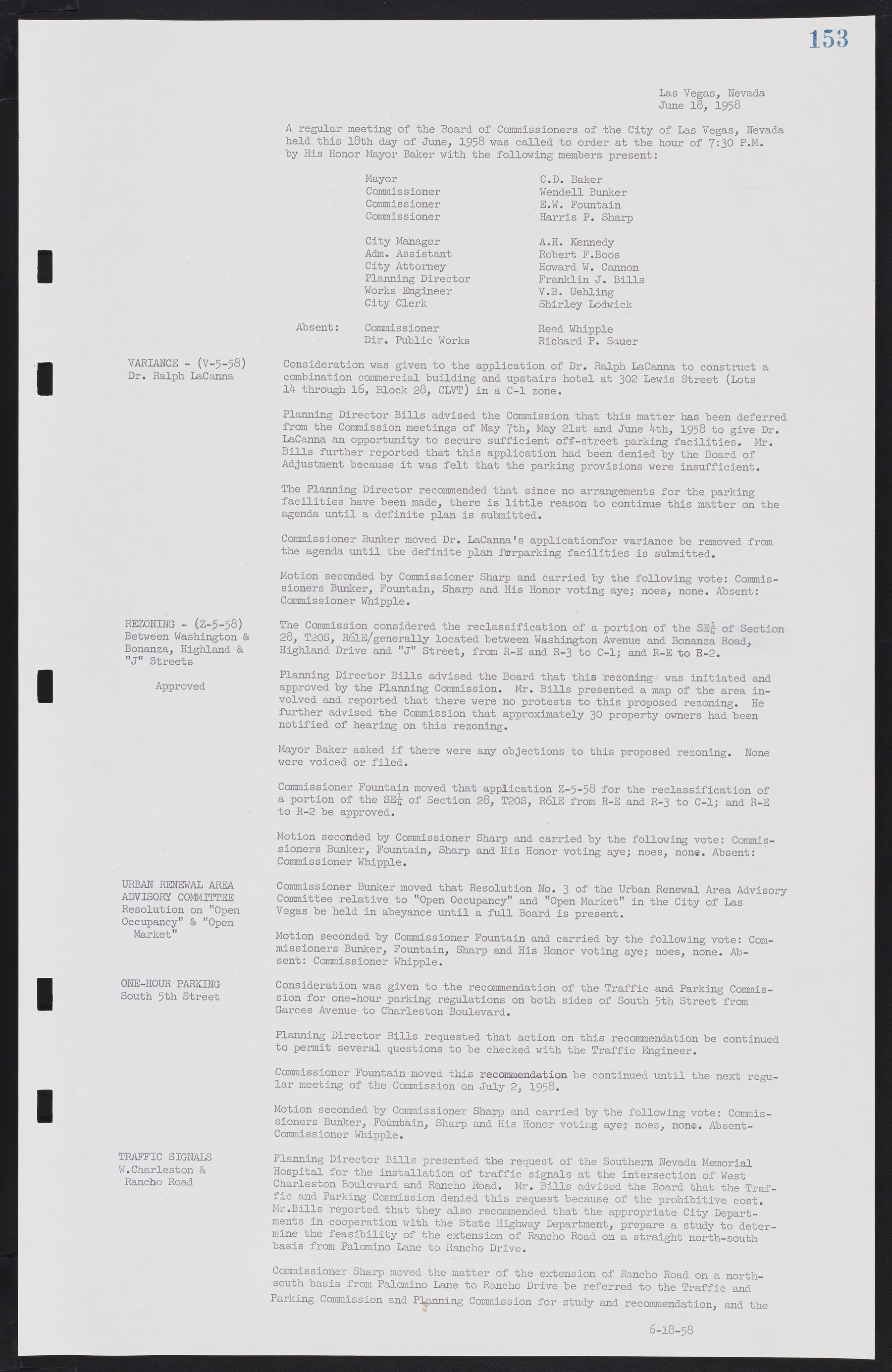 Las Vegas City Commission Minutes, November 20, 1957 to December 2, 1959, lvc000011-157