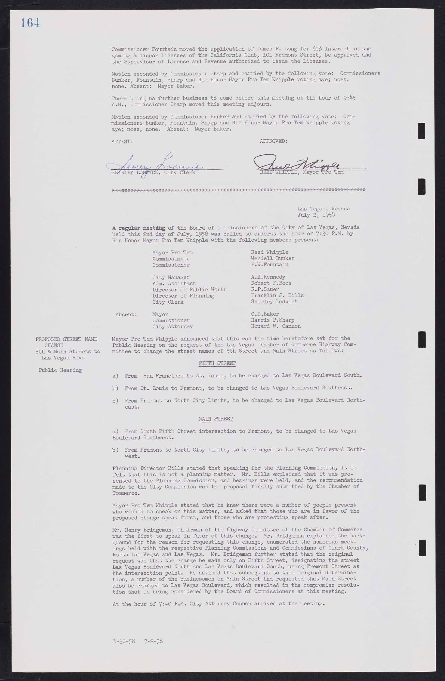 Las Vegas City Commission Minutes, November 20, 1957 to December 2, 1959, lvc000011-168