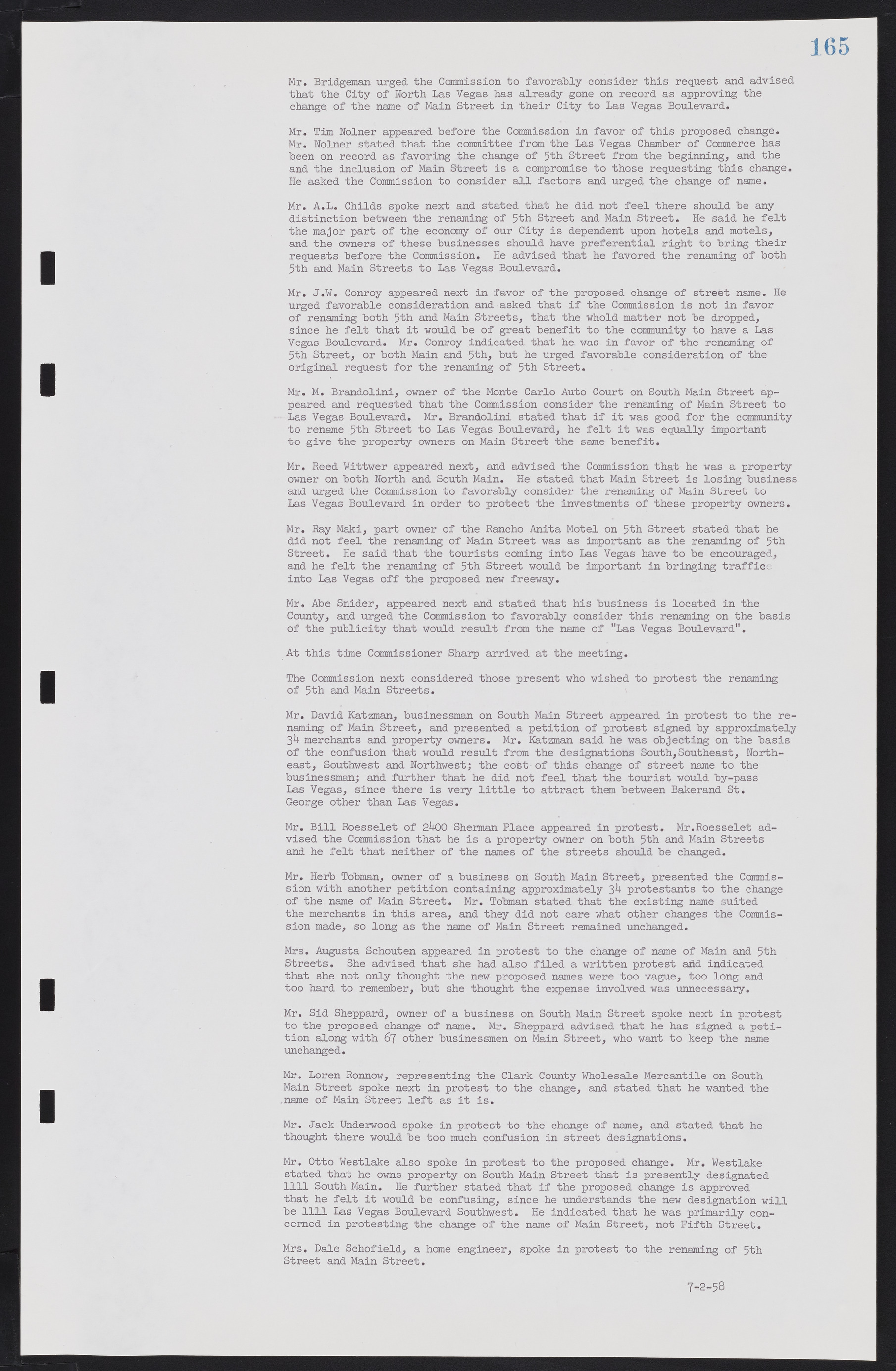 Las Vegas City Commission Minutes, November 20, 1957 to December 2, 1959, lvc000011-169
