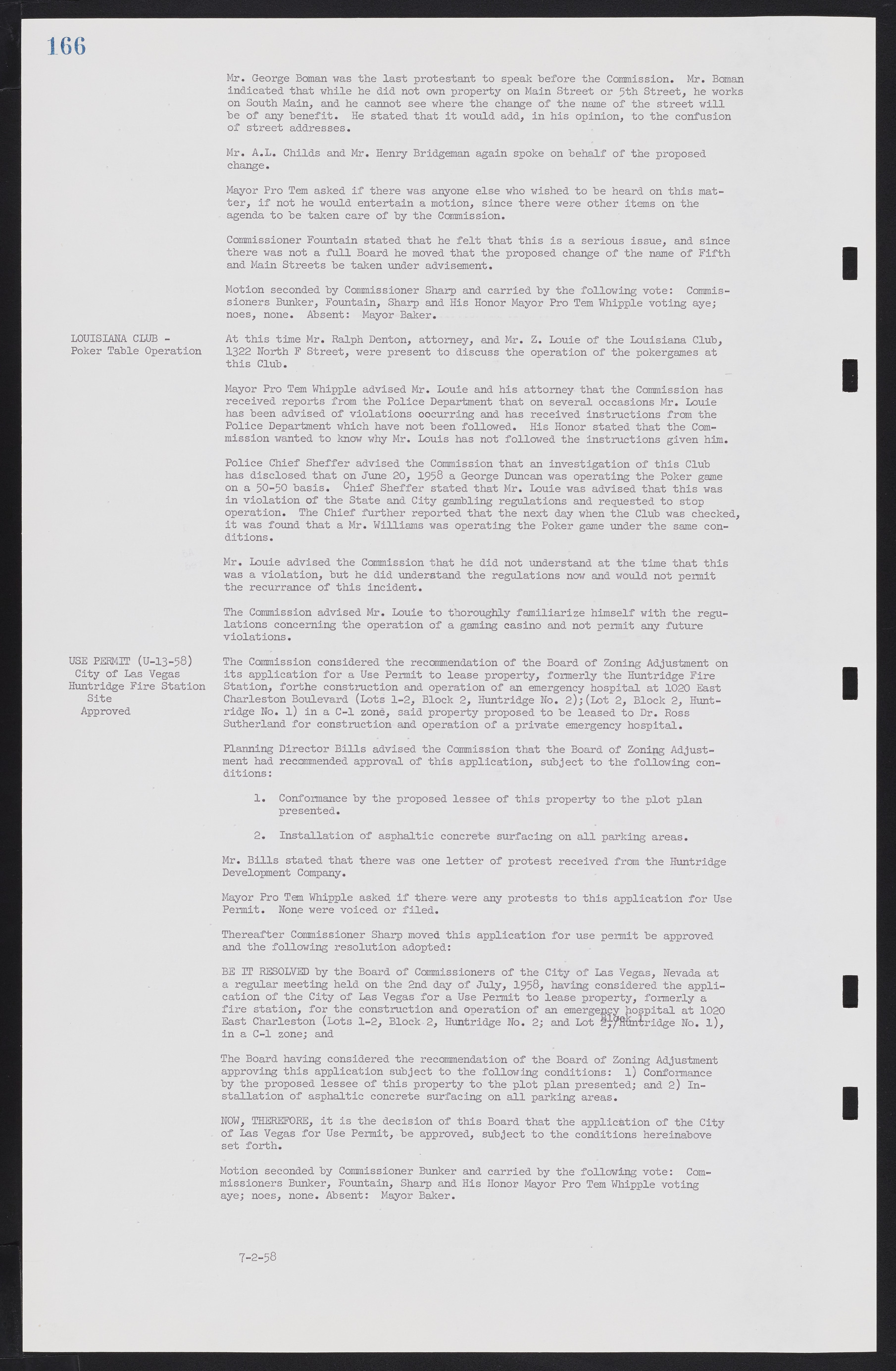Las Vegas City Commission Minutes, November 20, 1957 to December 2, 1959, lvc000011-170