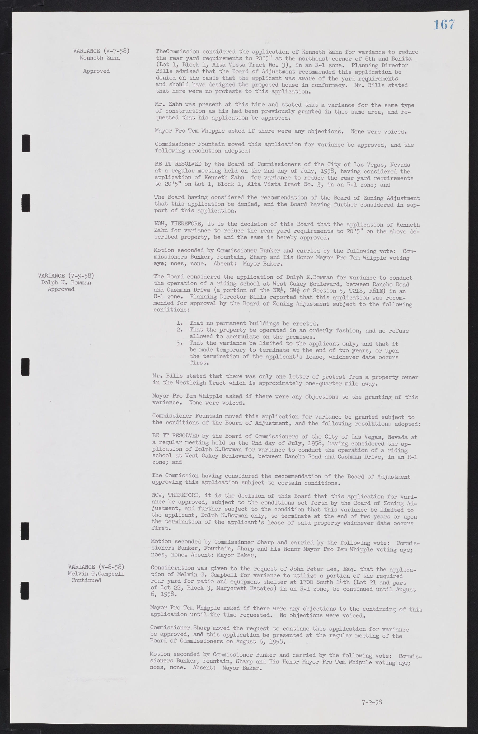 Las Vegas City Commission Minutes, November 20, 1957 to December 2, 1959, lvc000011-171