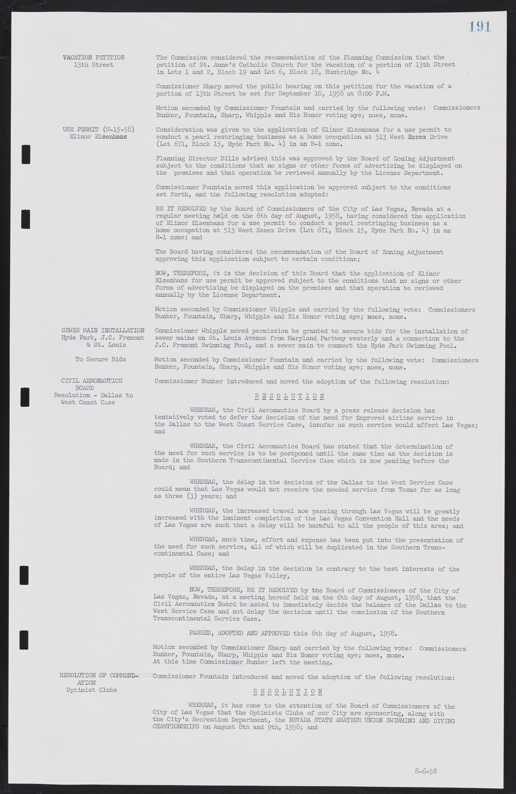 Las Vegas City Commission Minutes, November 20, 1957 to December 2, 1959, lvc000011-195