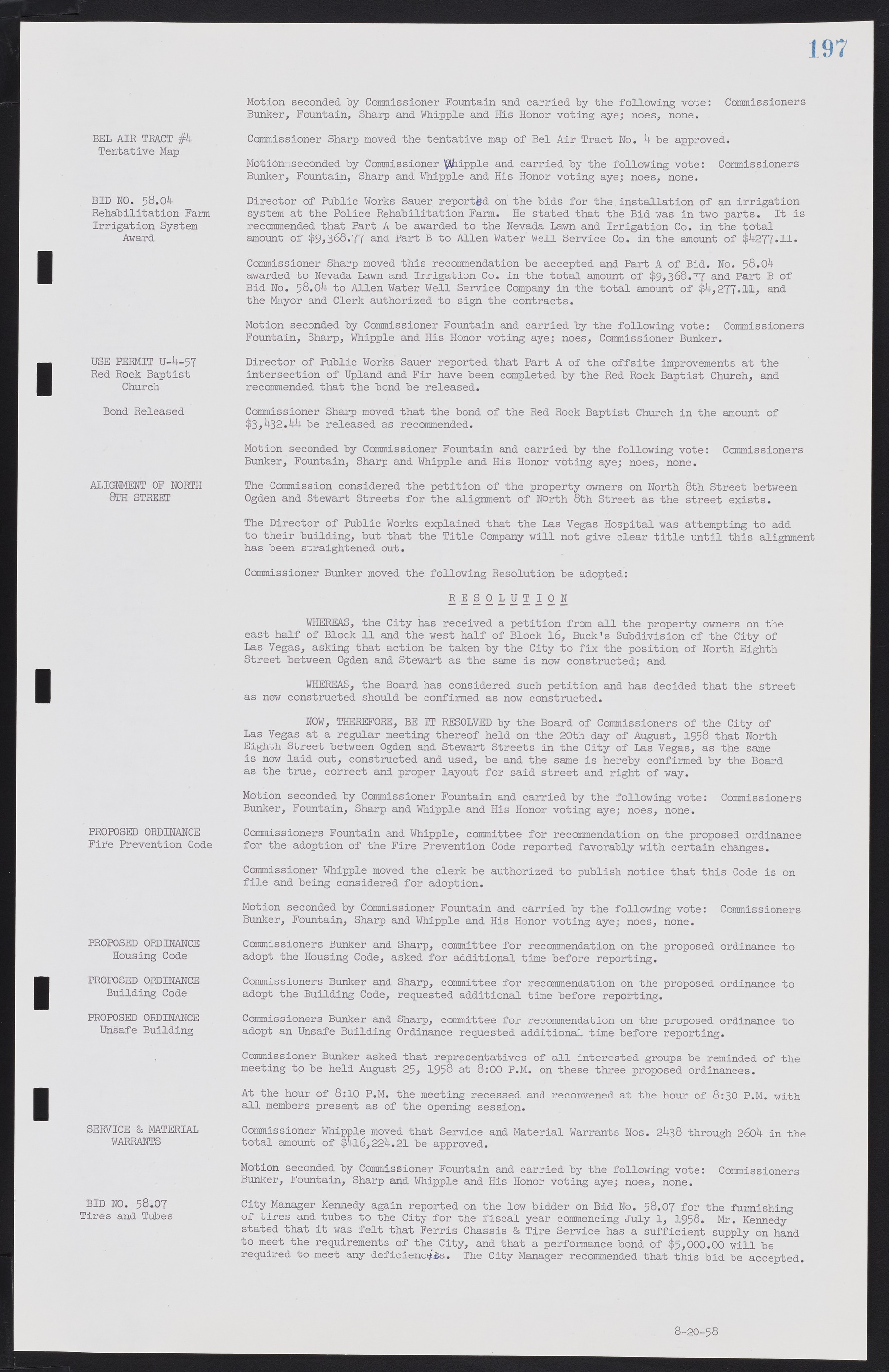 Las Vegas City Commission Minutes, November 20, 1957 to December 2, 1959, lvc000011-201