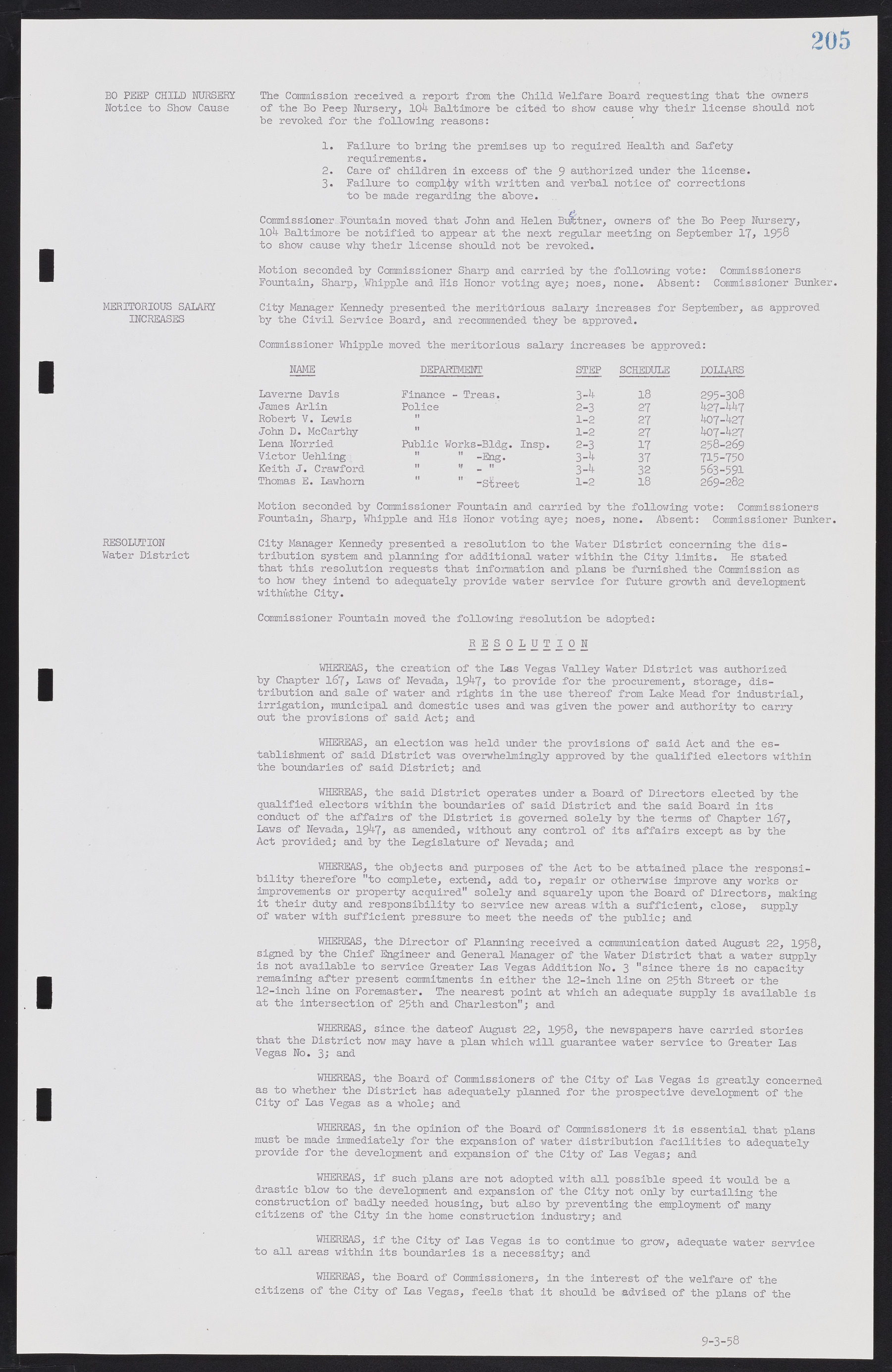 Las Vegas City Commission Minutes, November 20, 1957 to December 2, 1959, lvc000011-209