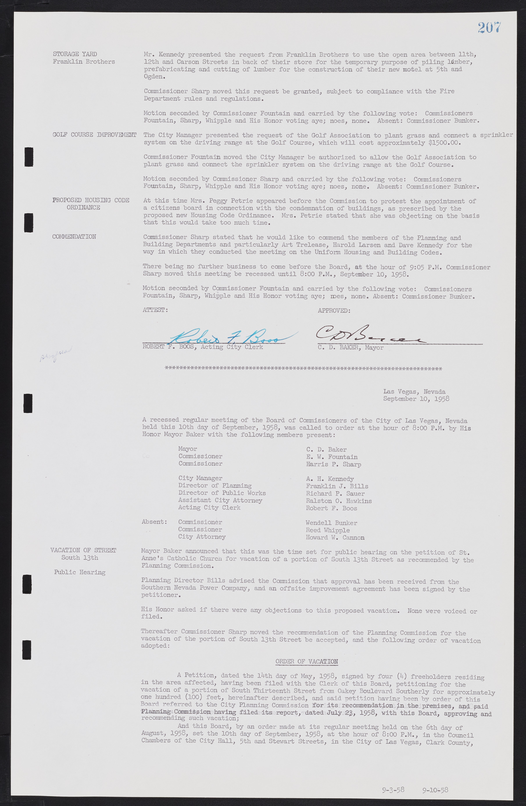 Las Vegas City Commission Minutes, November 20, 1957 to December 2, 1959, lvc000011-211