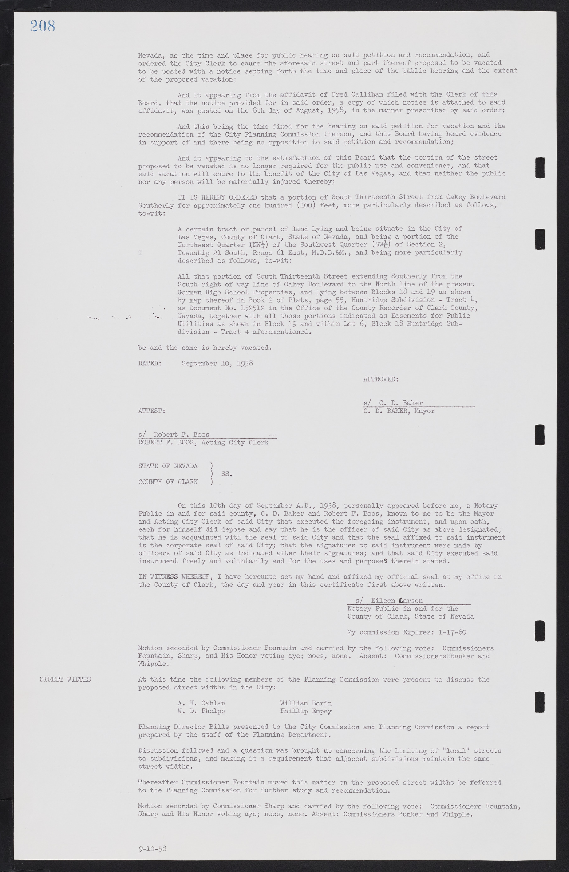 Las Vegas City Commission Minutes, November 20, 1957 to December 2, 1959, lvc000011-212