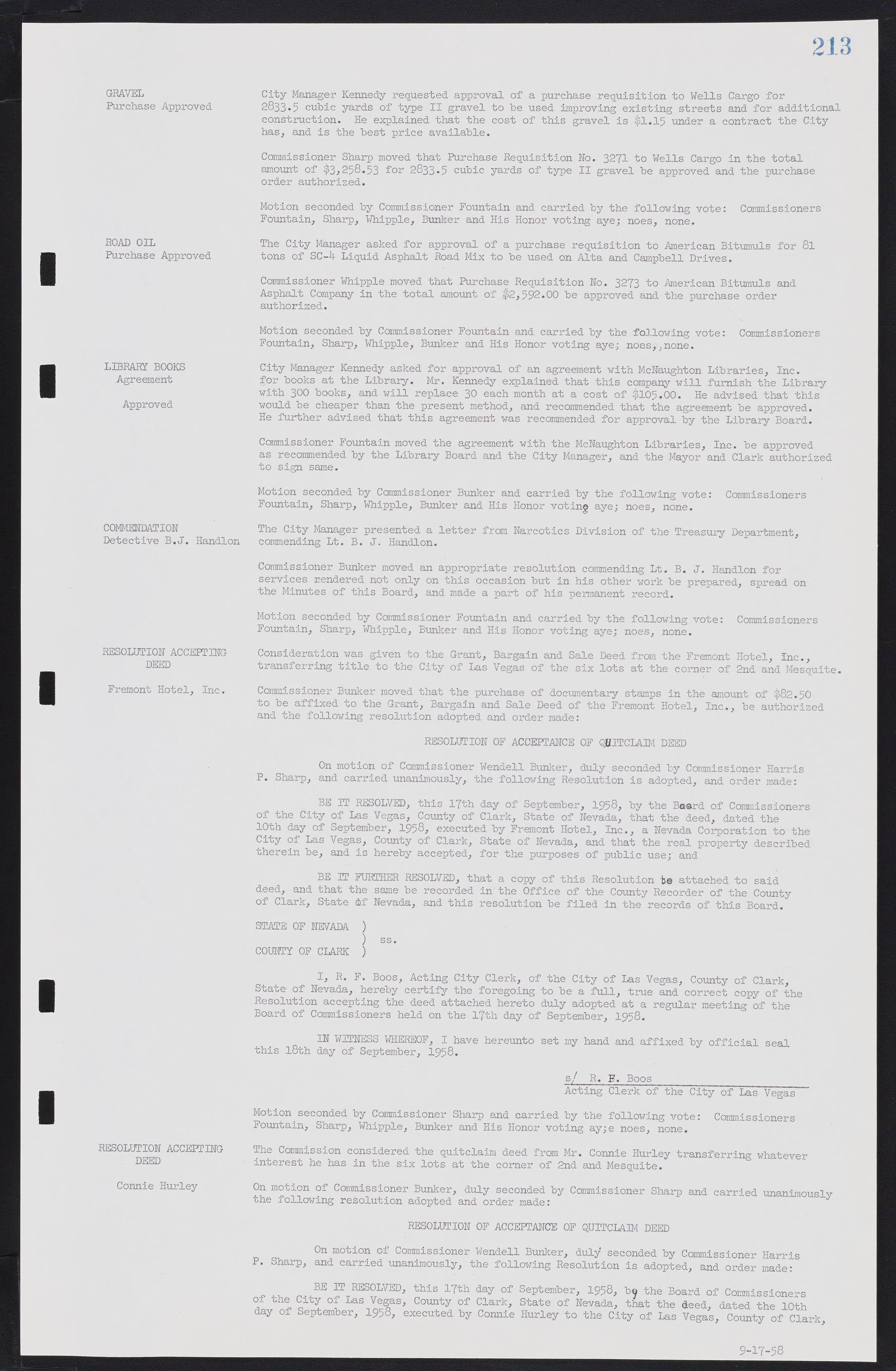 Las Vegas City Commission Minutes, November 20, 1957 to December 2, 1959, lvc000011-217