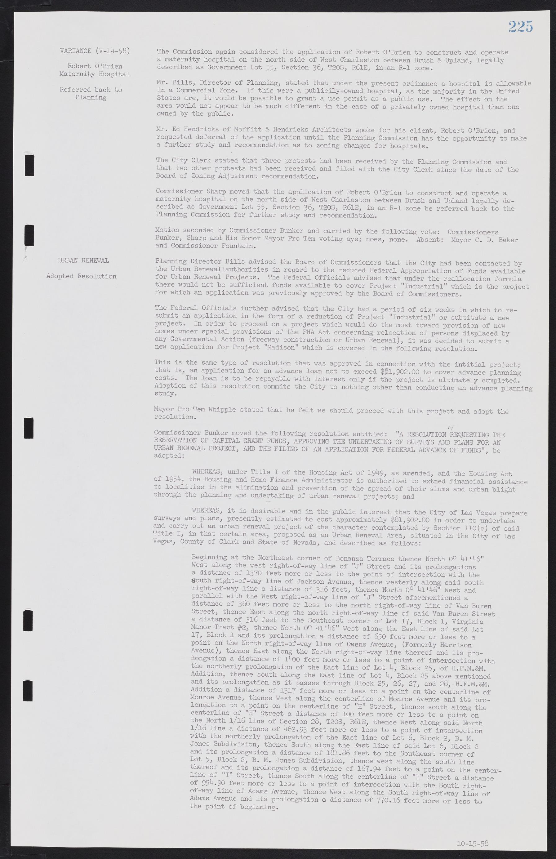 Las Vegas City Commission Minutes, November 20, 1957 to December 2, 1959, lvc000011-231