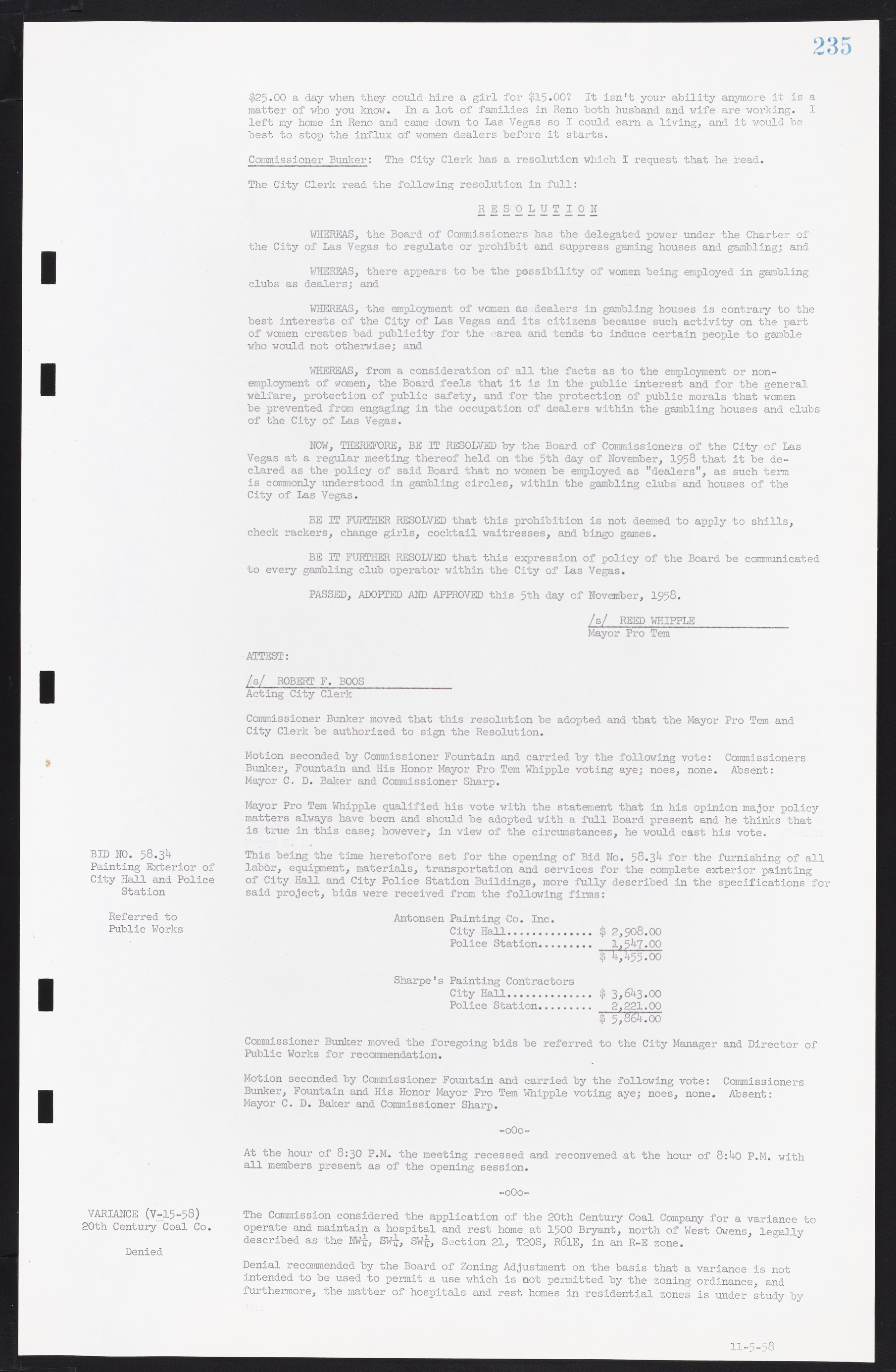 Las Vegas City Commission Minutes, November 20, 1957 to December 2, 1959, lvc000011-243