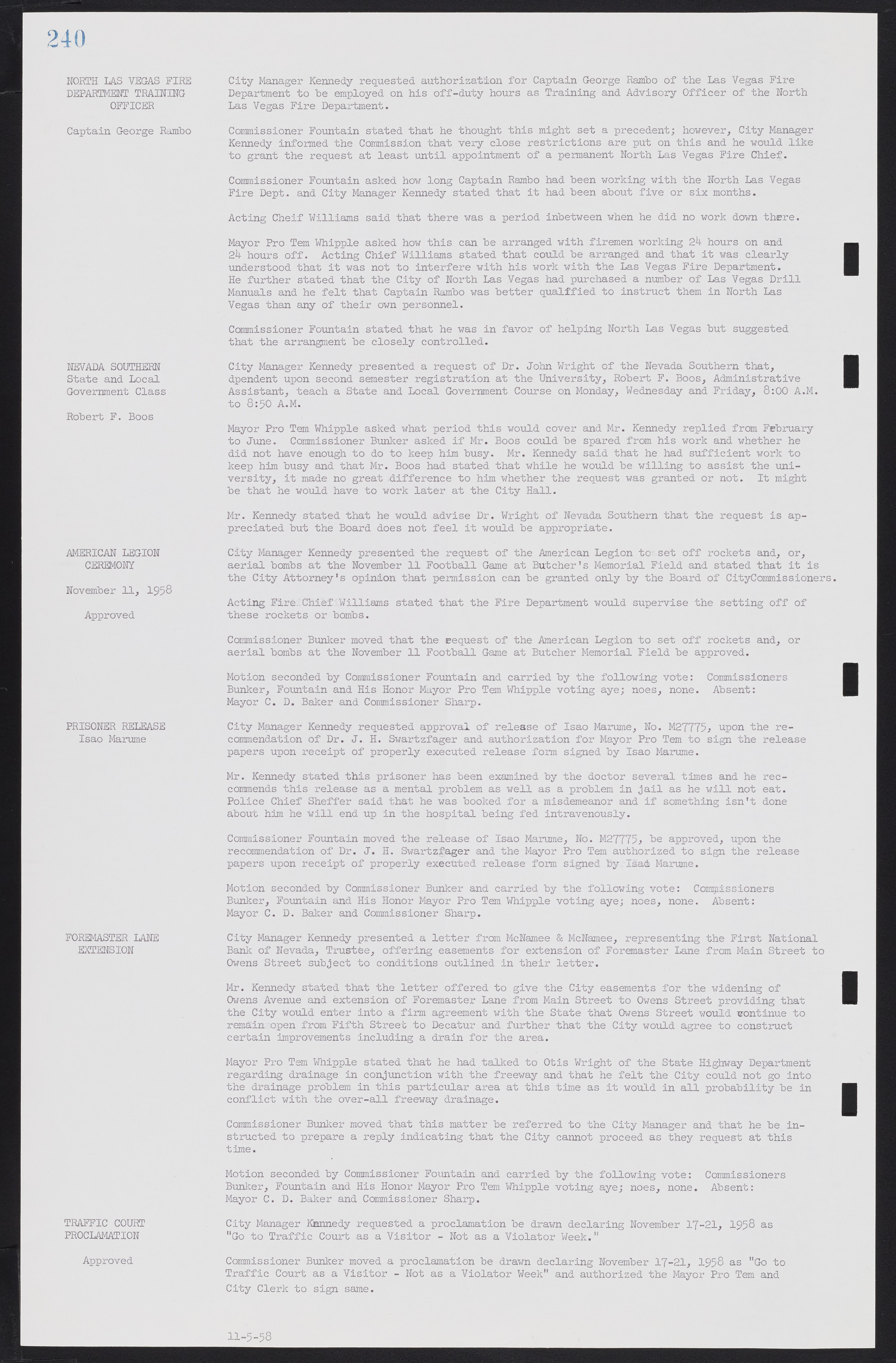 Las Vegas City Commission Minutes, November 20, 1957 to December 2, 1959, lvc000011-248