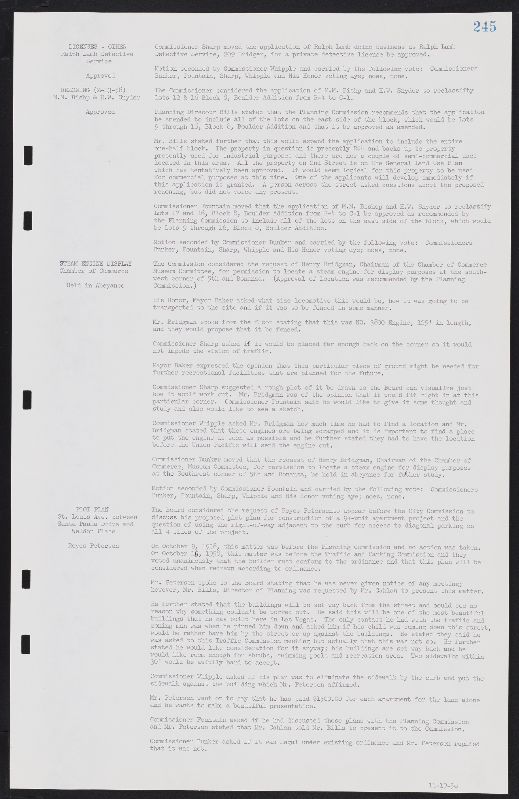 Las Vegas City Commission Minutes, November 20, 1957 to December 2, 1959, lvc000011-253