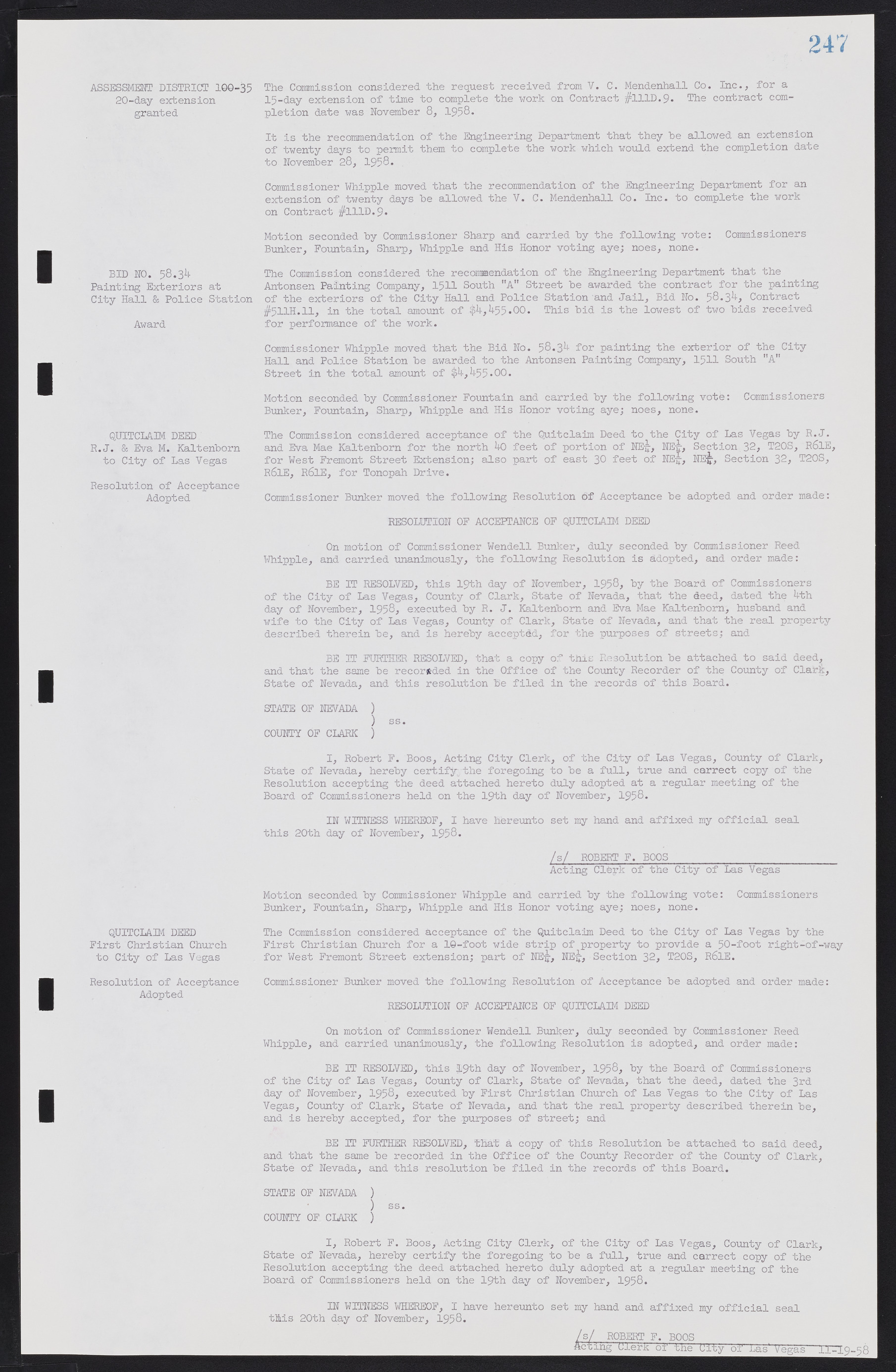 Las Vegas City Commission Minutes, November 20, 1957 to December 2, 1959, lvc000011-255