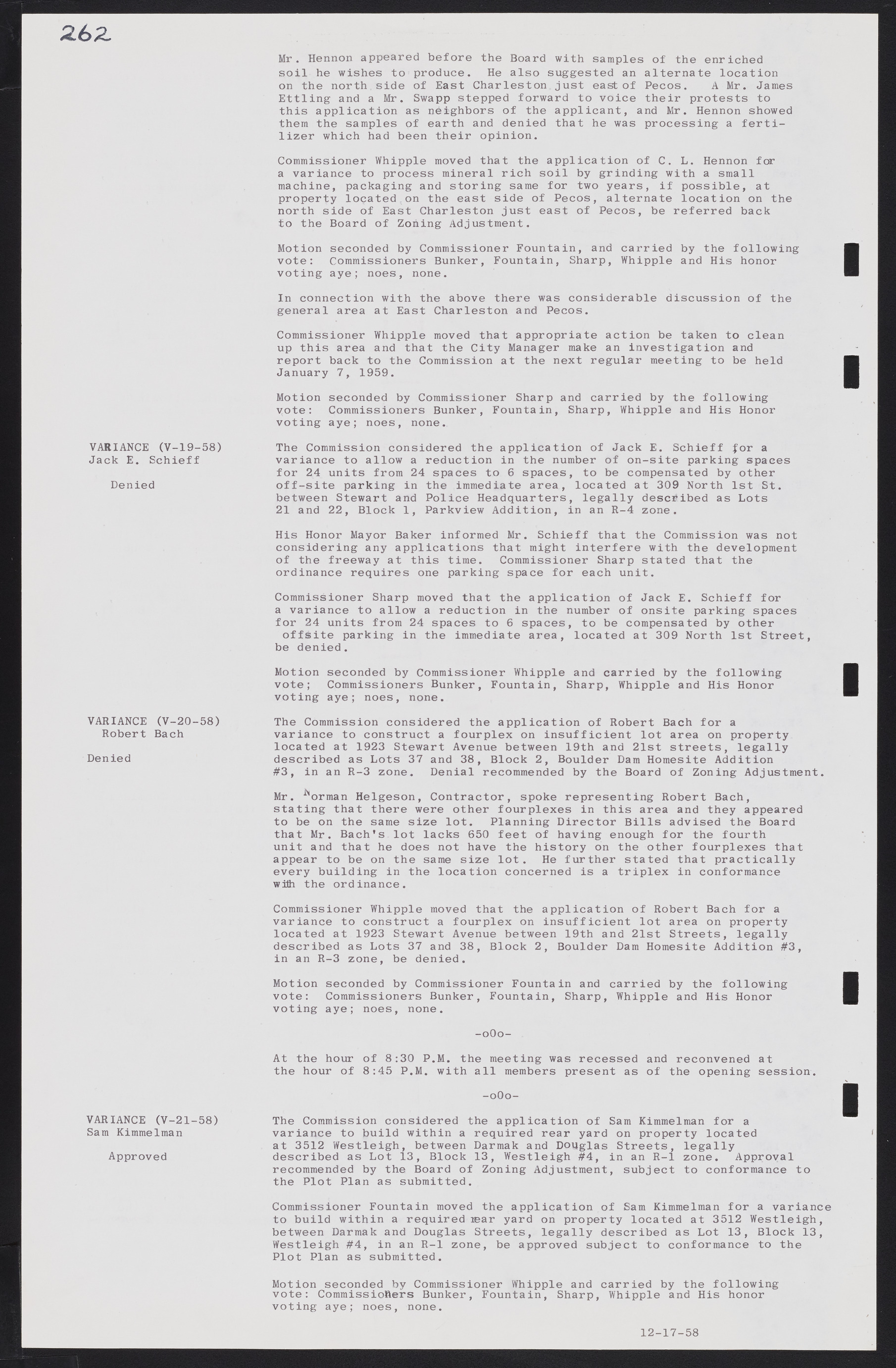 Las Vegas City Commission Minutes, November 20, 1957 to December 2, 1959, lvc000011-270