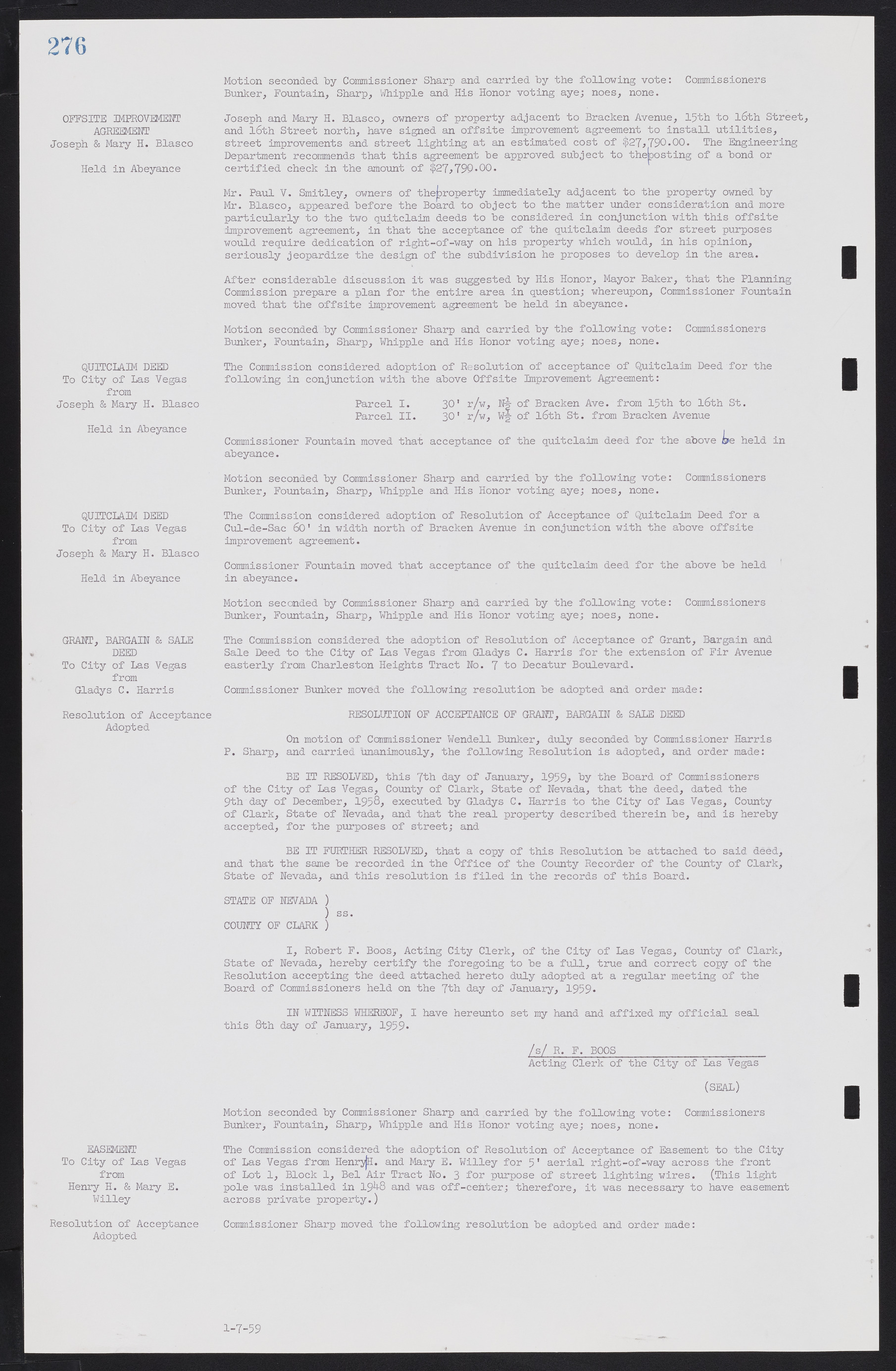 Las Vegas City Commission Minutes, November 20, 1957 to December 2, 1959, lvc000011-284