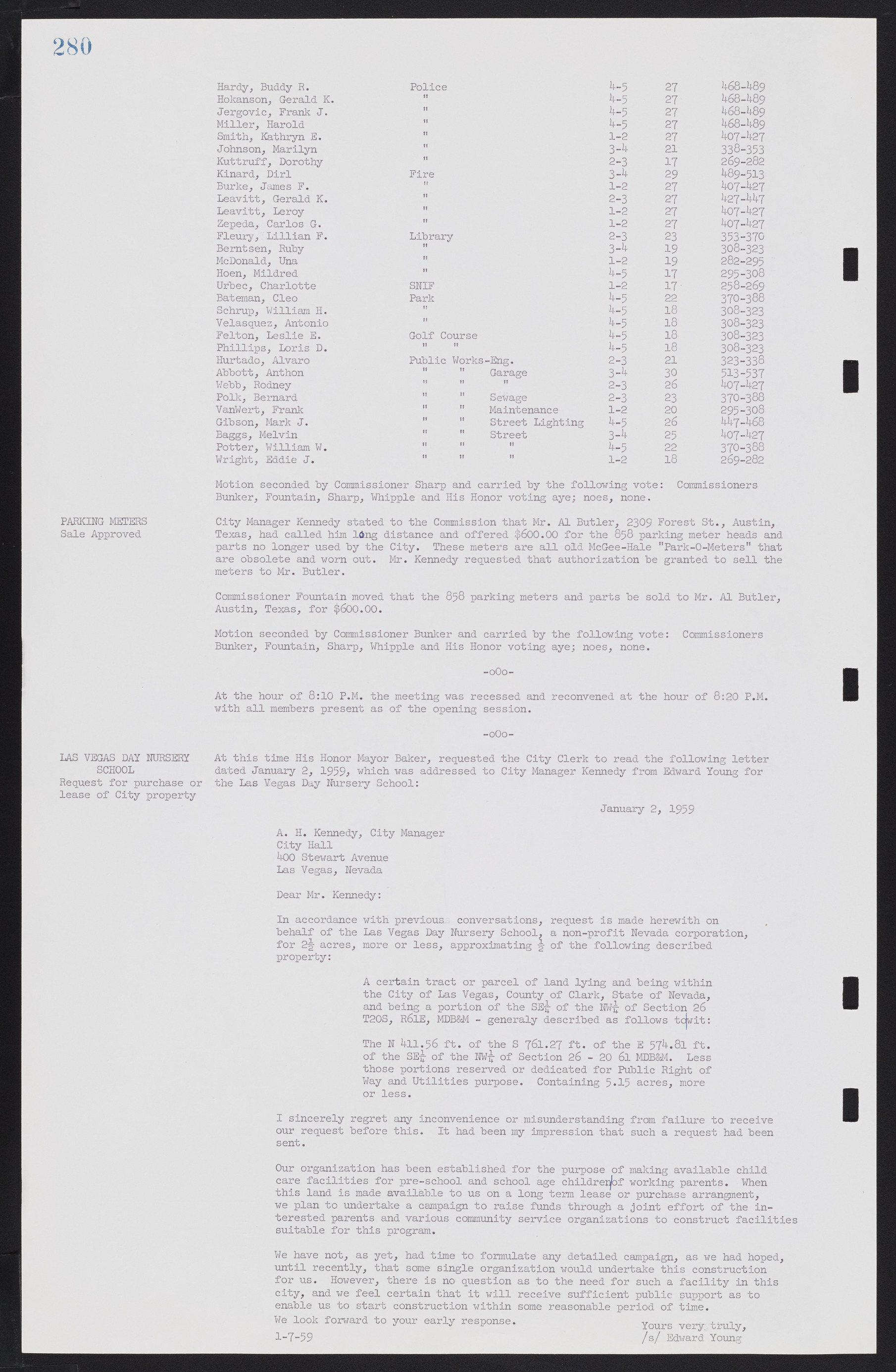 Las Vegas City Commission Minutes, November 20, 1957 to December 2, 1959, lvc000011-288