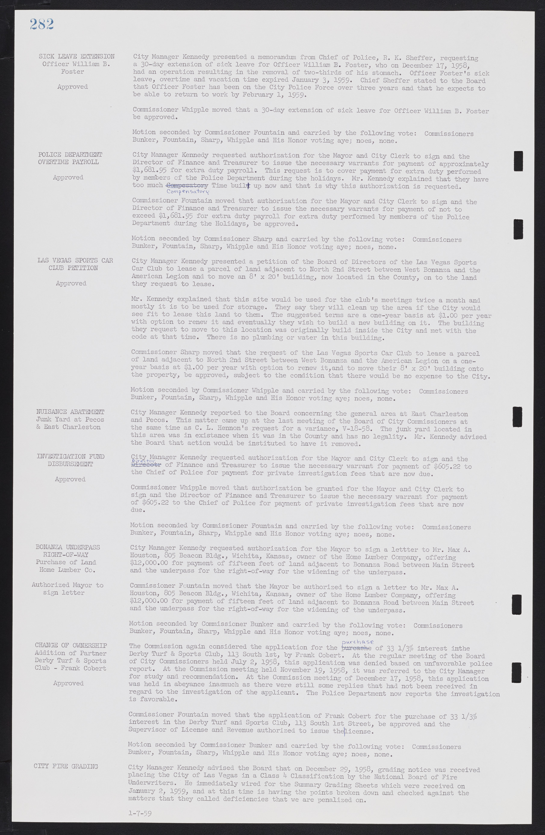 Las Vegas City Commission Minutes, November 20, 1957 to December 2, 1959, lvc000011-290