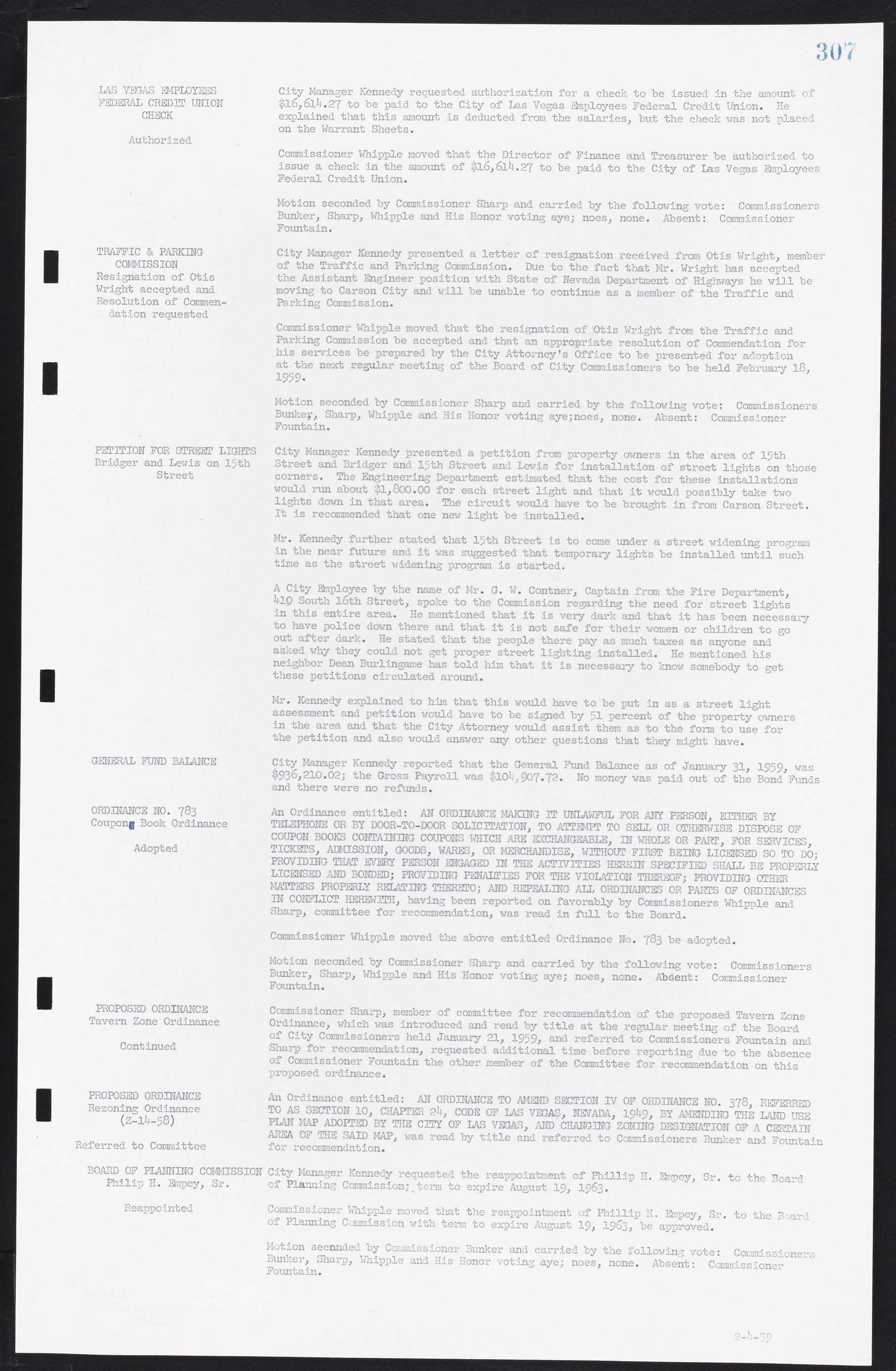 Las Vegas City Commission Minutes, November 20, 1957 to December 2, 1959, lvc000011-315