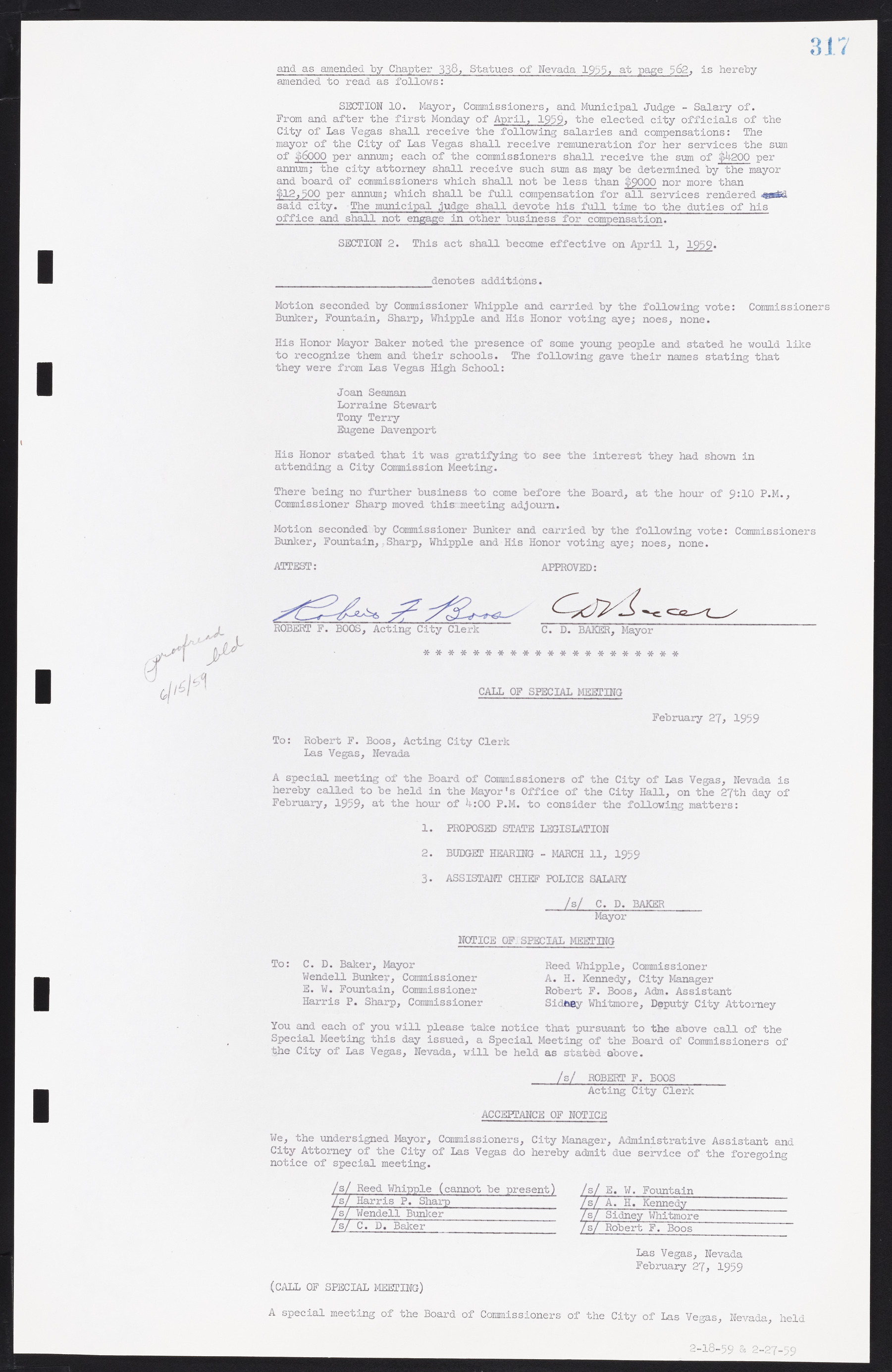 Las Vegas City Commission Minutes, November 20, 1957 to December 2, 1959, lvc000011-325