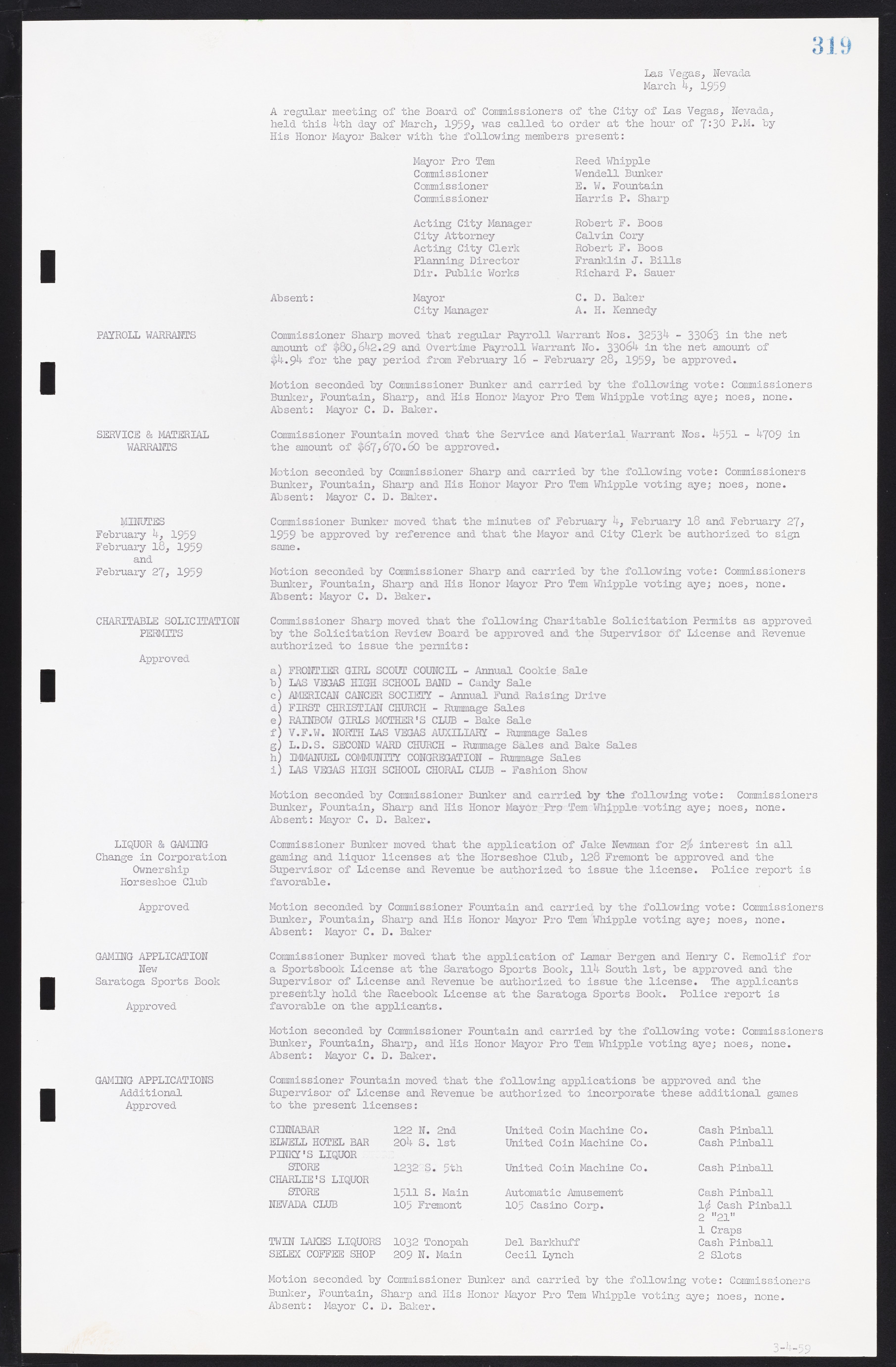 Las Vegas City Commission Minutes, November 20, 1957 to December 2, 1959, lvc000011-327