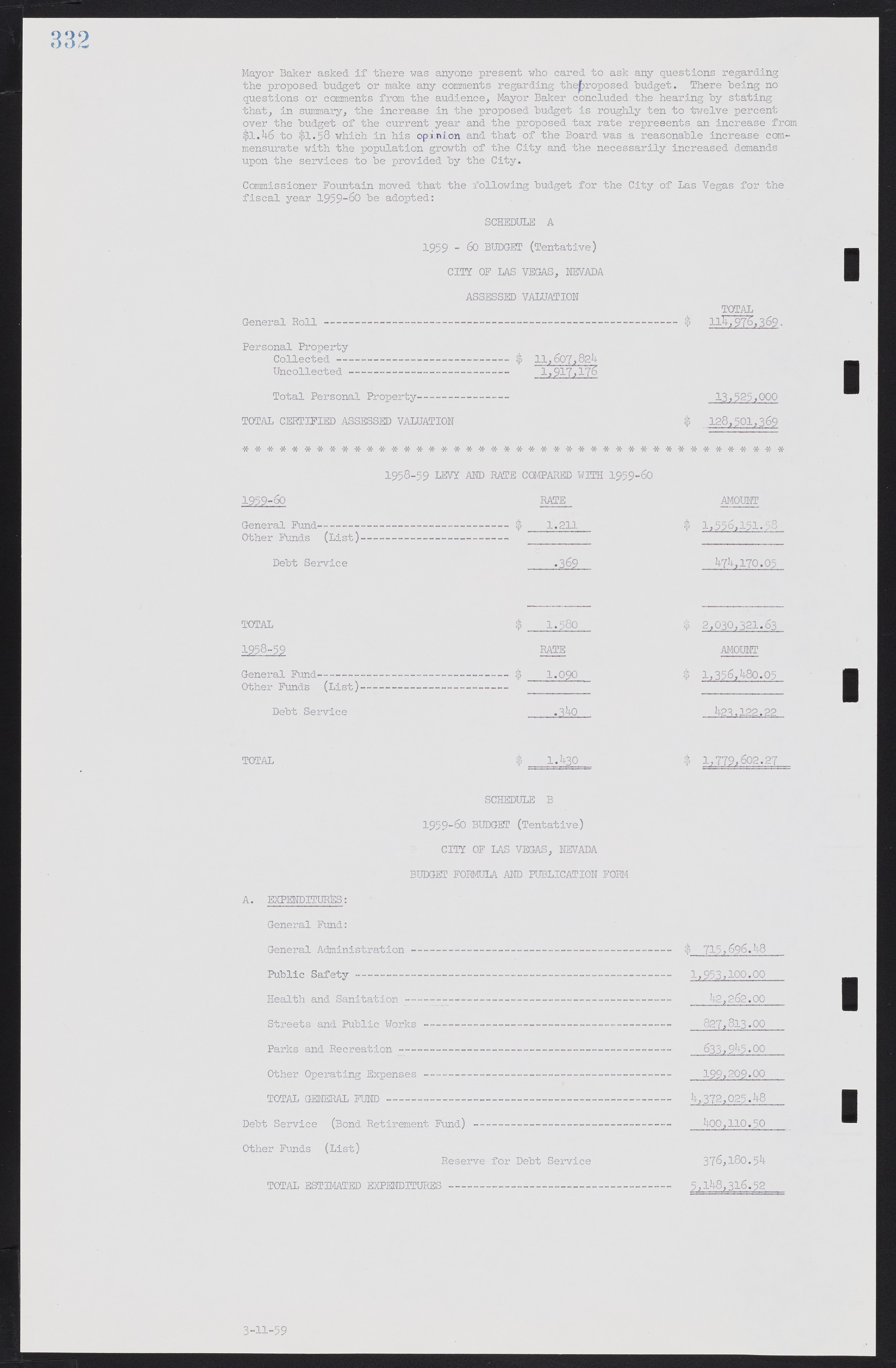 Las Vegas City Commission Minutes, November 20, 1957 to December 2, 1959, lvc000011-340