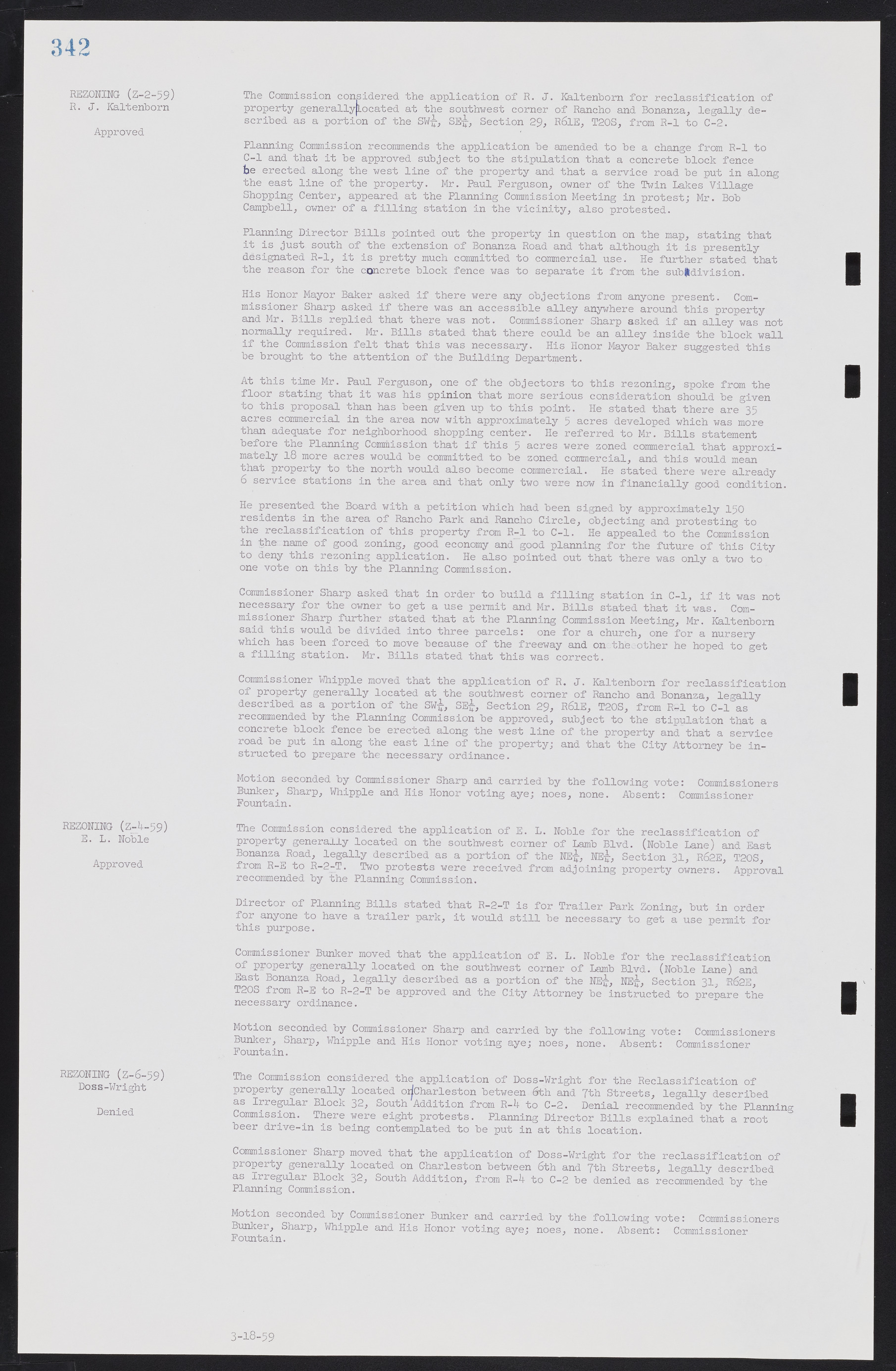 Las Vegas City Commission Minutes, November 20, 1957 to December 2, 1959, lvc000011-350
