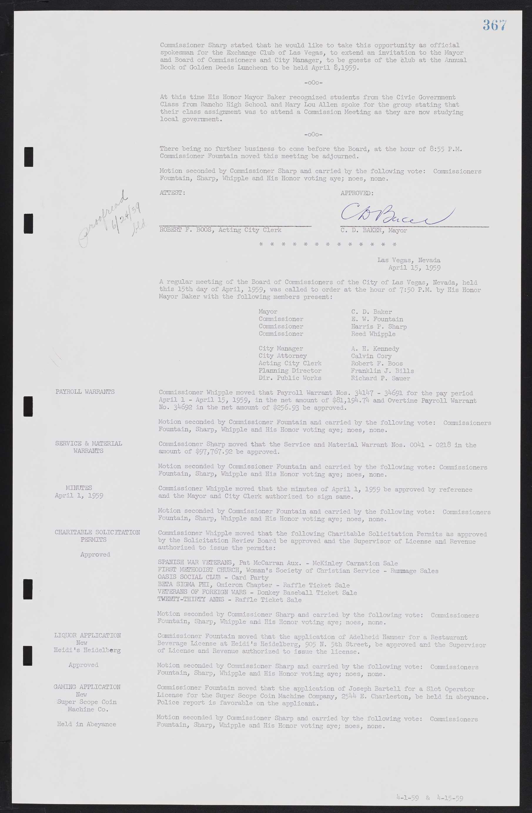 Las Vegas City Commission Minutes, November 20, 1957 to December 2, 1959, lvc000011-403