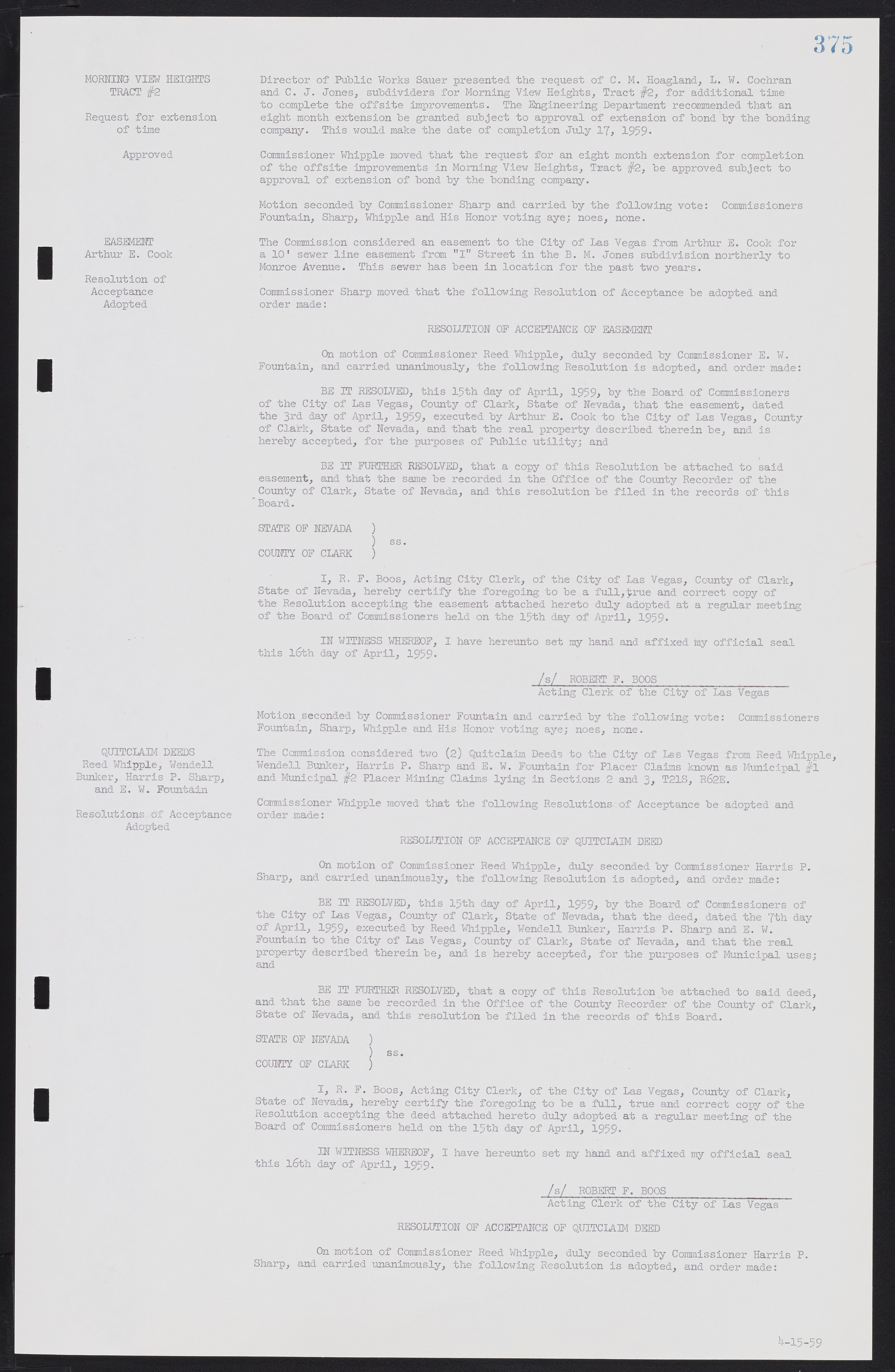 Las Vegas City Commission Minutes, November 20, 1957 to December 2, 1959, lvc000011-411