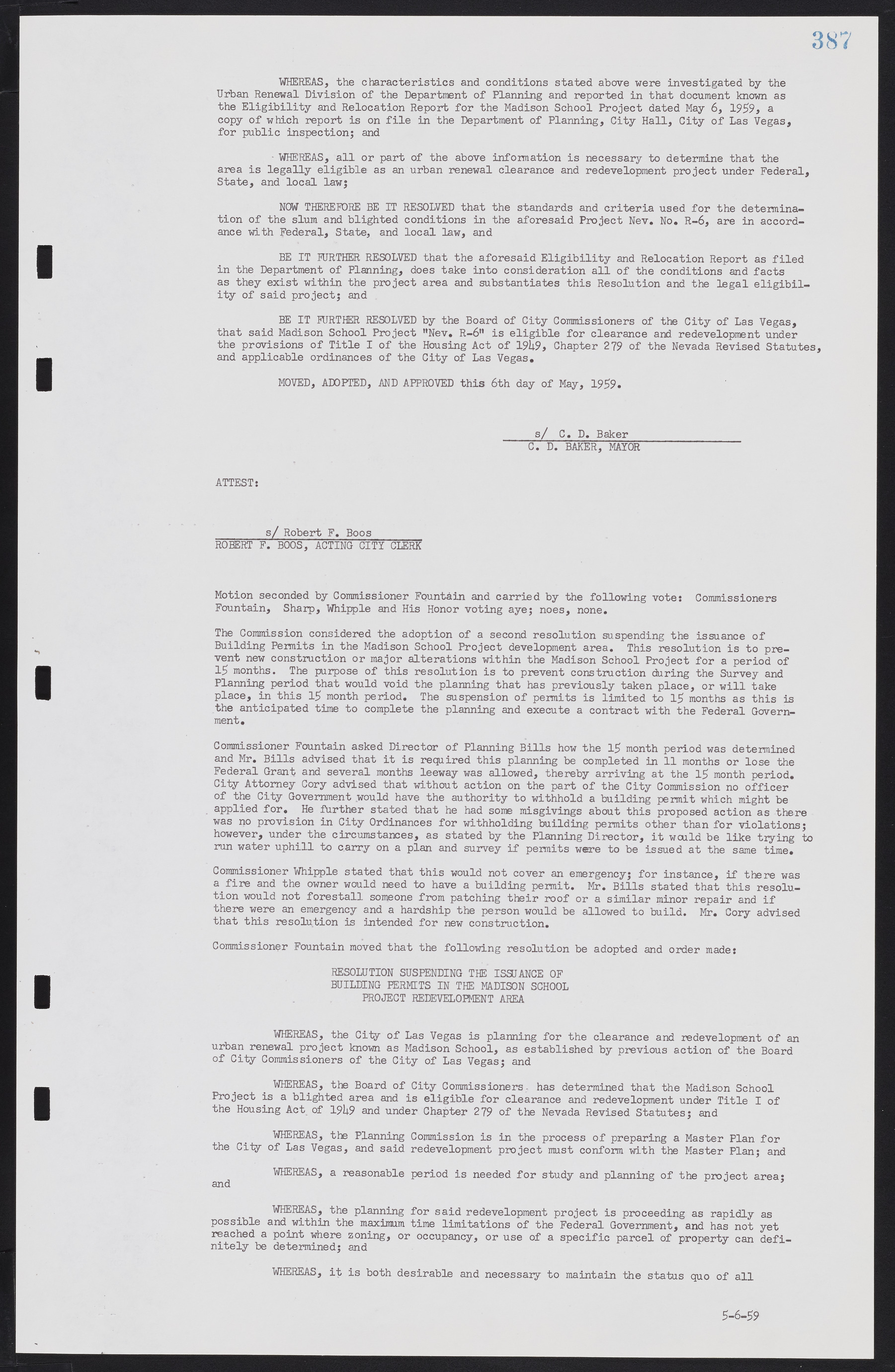 Las Vegas City Commission Minutes, November 20, 1957 to December 2, 1959, lvc000011-423