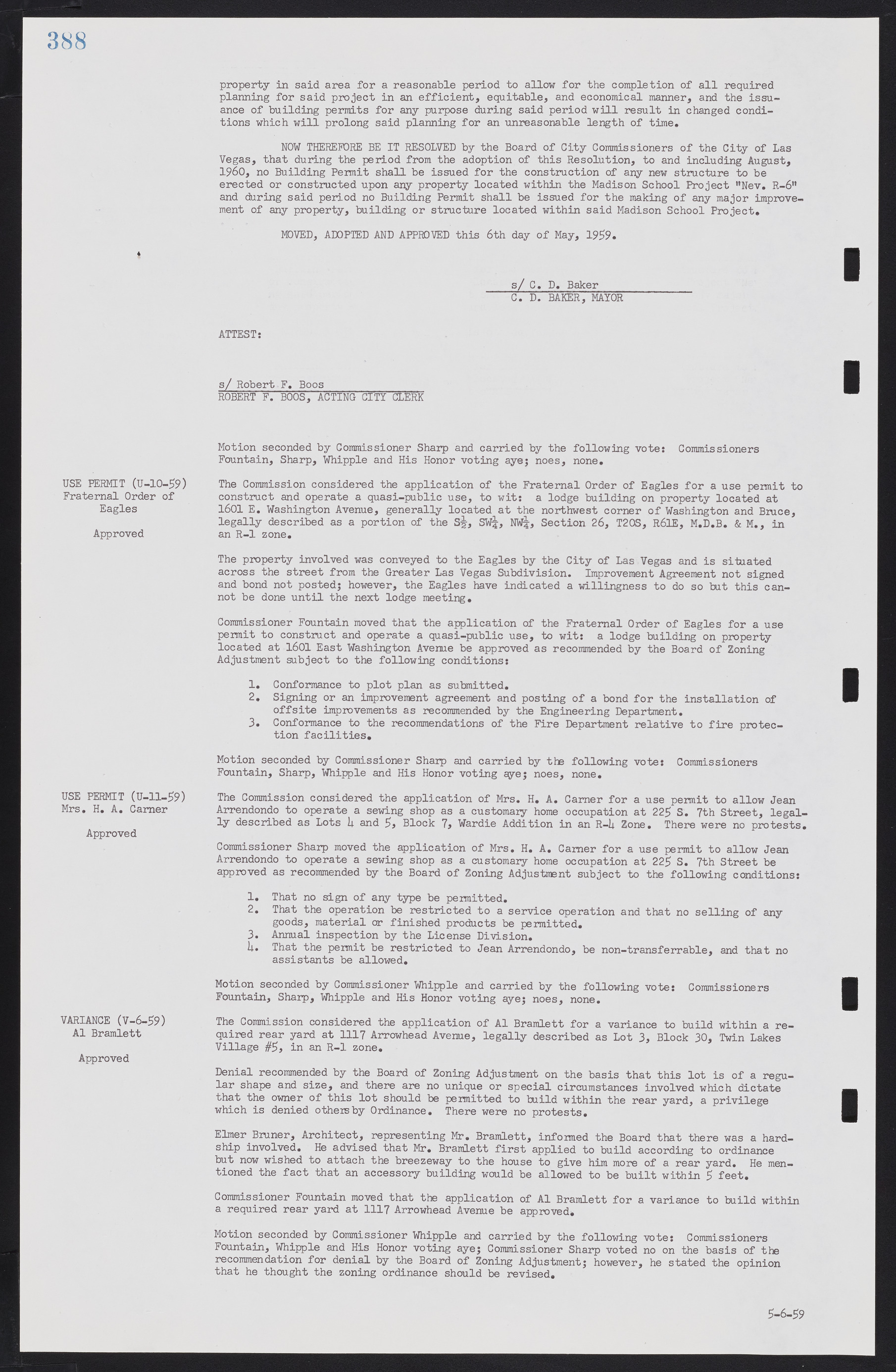 Las Vegas City Commission Minutes, November 20, 1957 to December 2, 1959, lvc000011-424