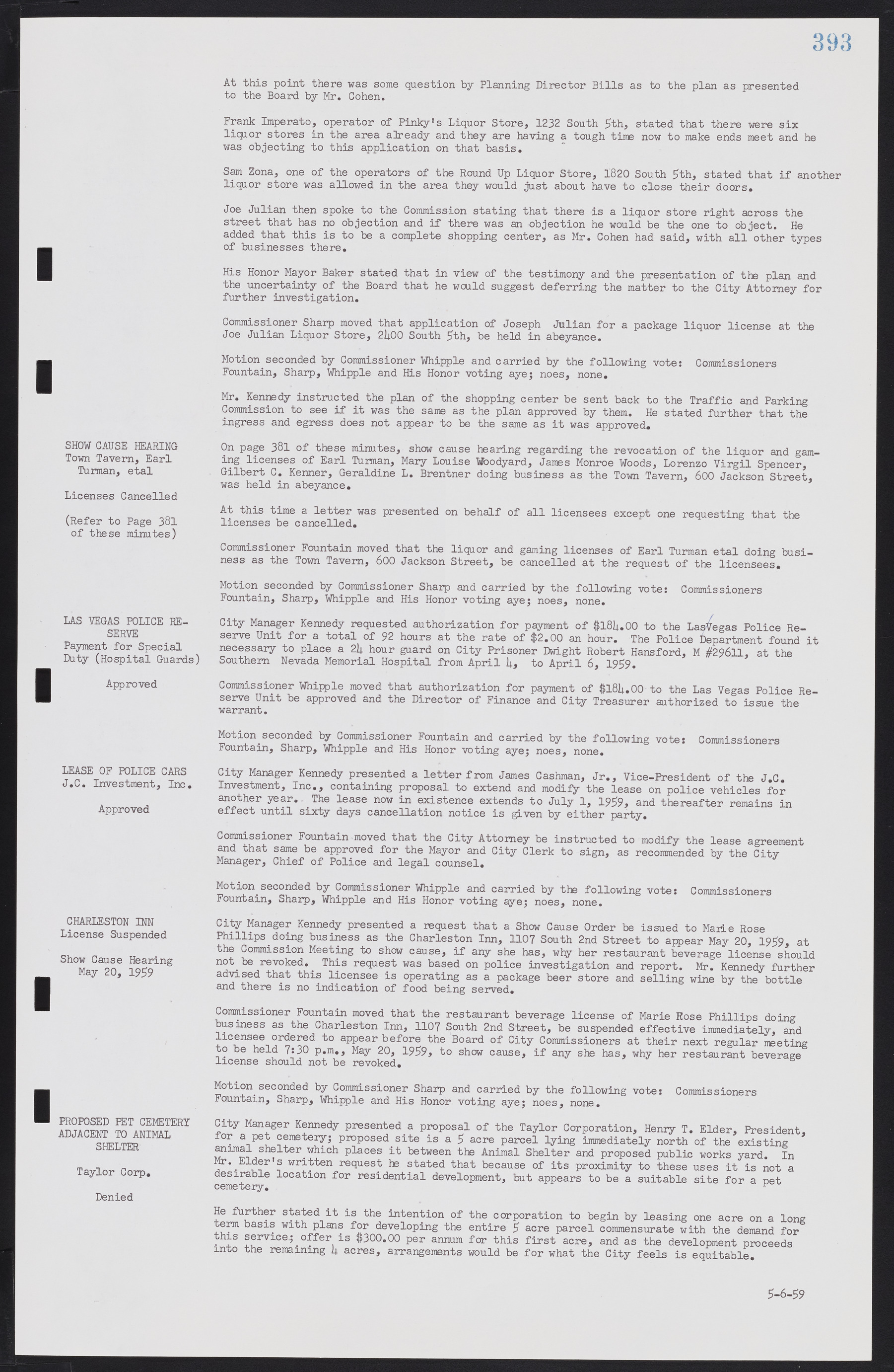 Las Vegas City Commission Minutes, November 20, 1957 to December 2, 1959, lvc000011-429