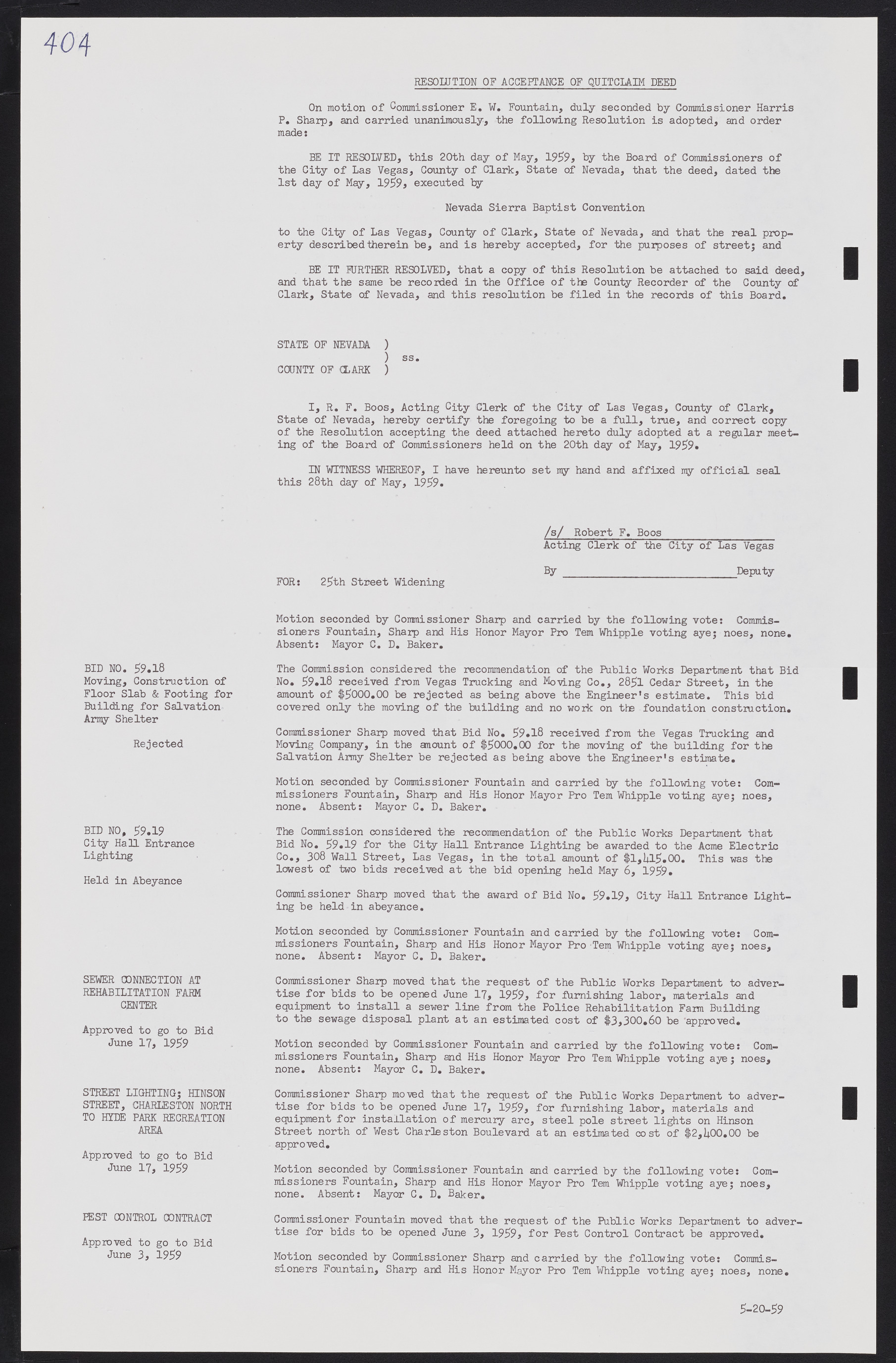 Las Vegas City Commission Minutes, November 20, 1957 to December 2, 1959, lvc000011-440