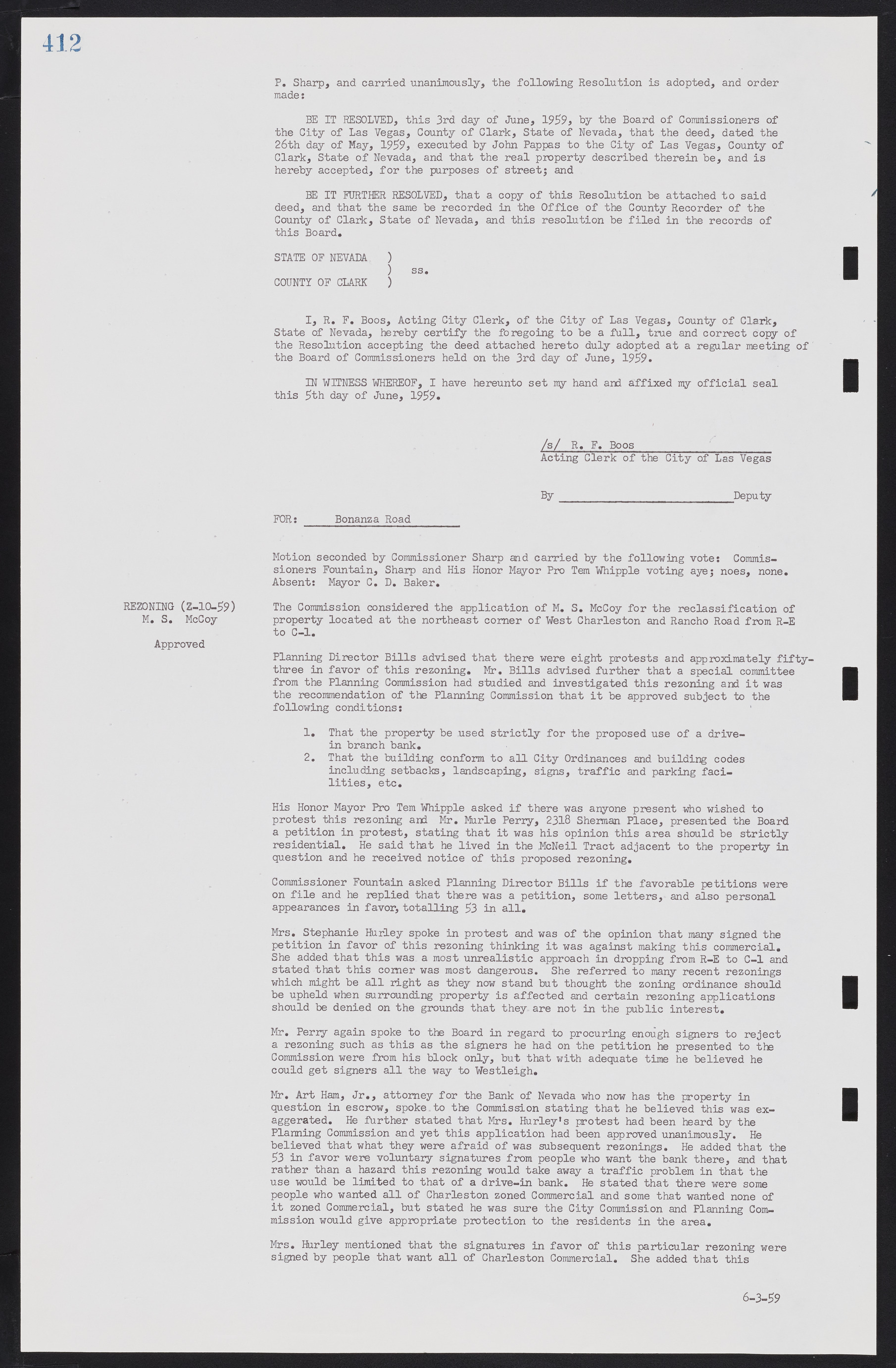 Las Vegas City Commission Minutes, November 20, 1957 to December 2, 1959, lvc000011-448