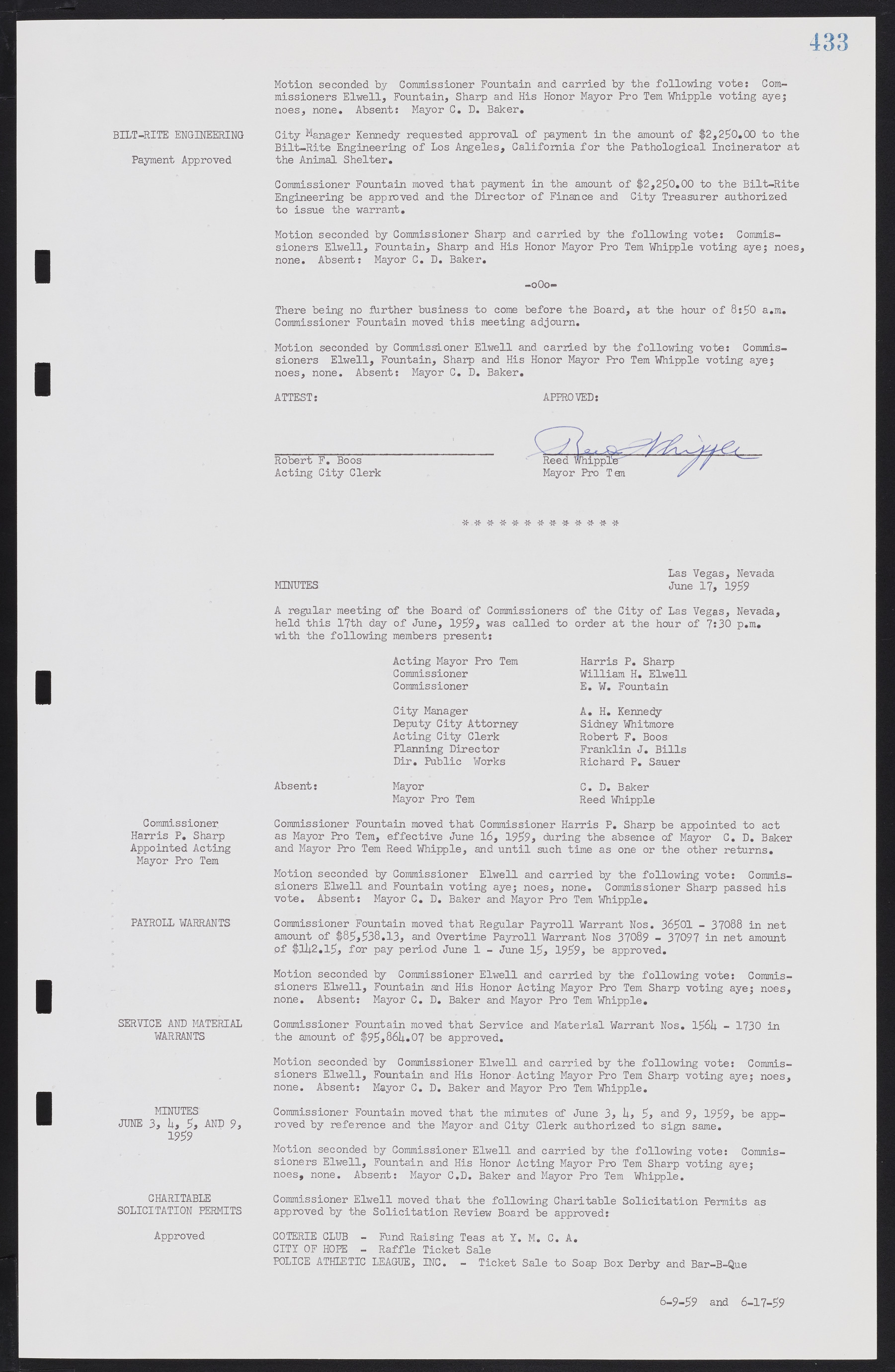 Las Vegas City Commission Minutes, November 20, 1957 to December 2, 1959, lvc000011-469