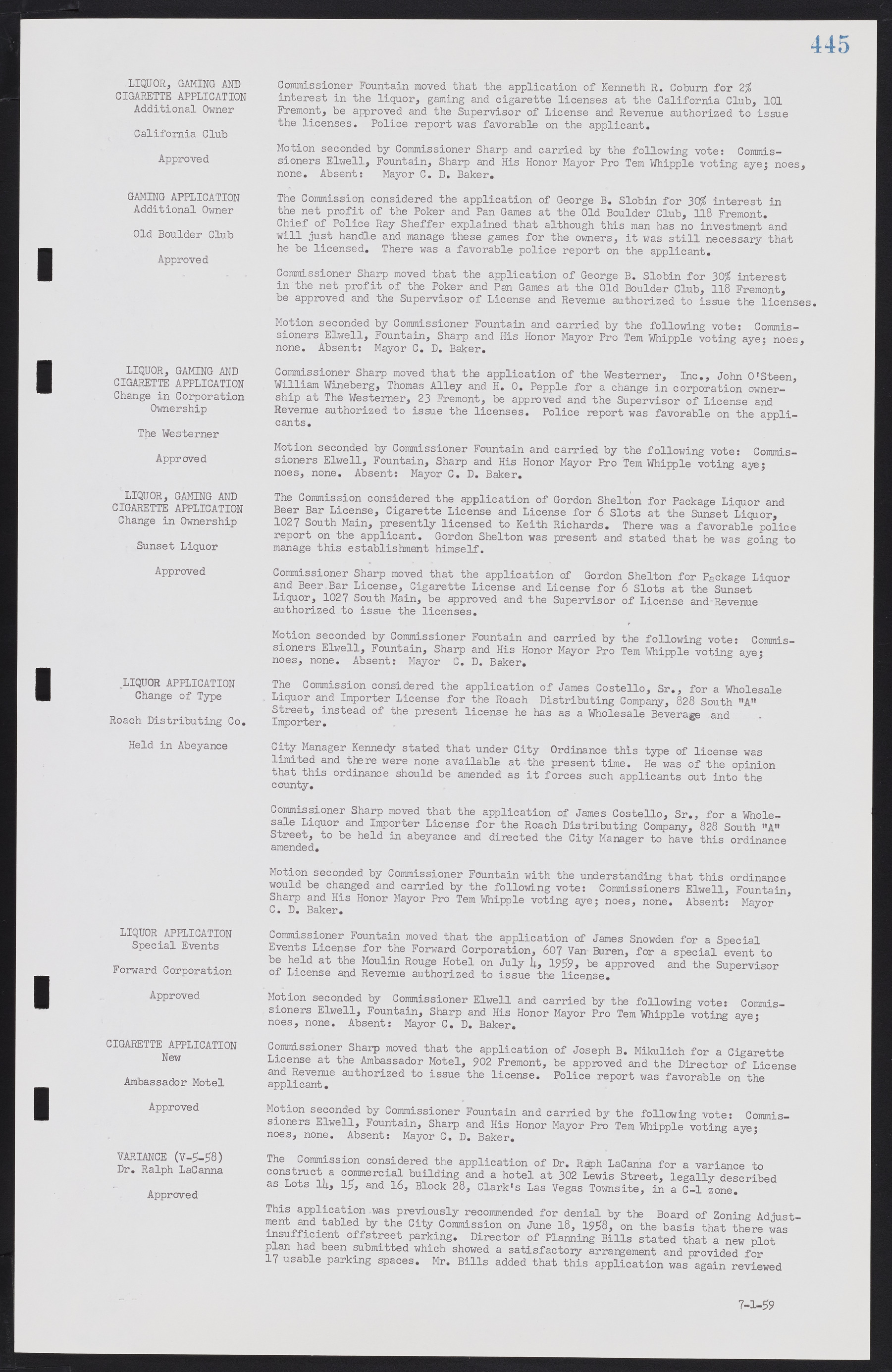 Las Vegas City Commission Minutes, November 20, 1957 to December 2, 1959, lvc000011-481