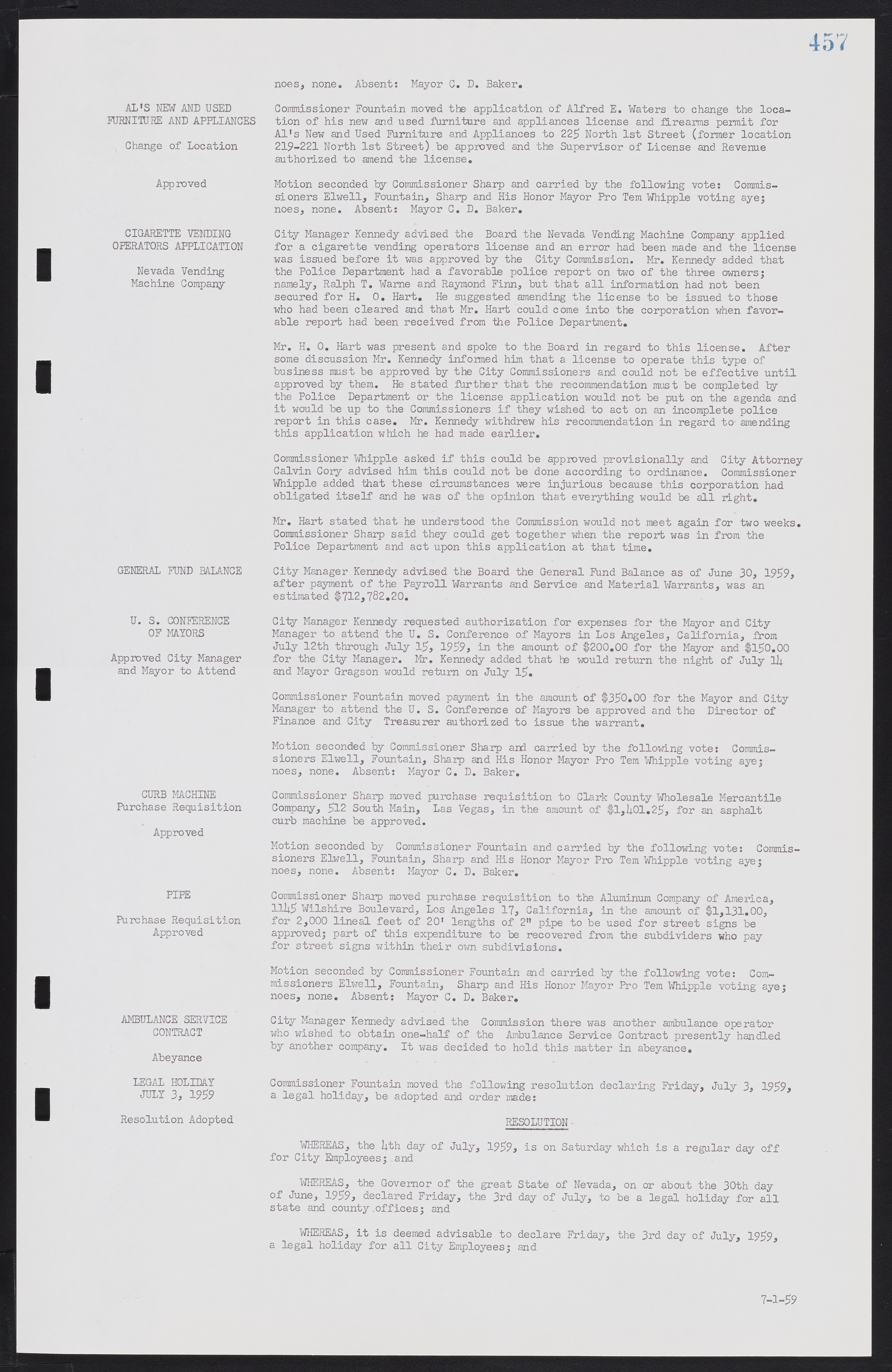 Las Vegas City Commission Minutes, November 20, 1957 to December 2, 1959, lvc000011-493