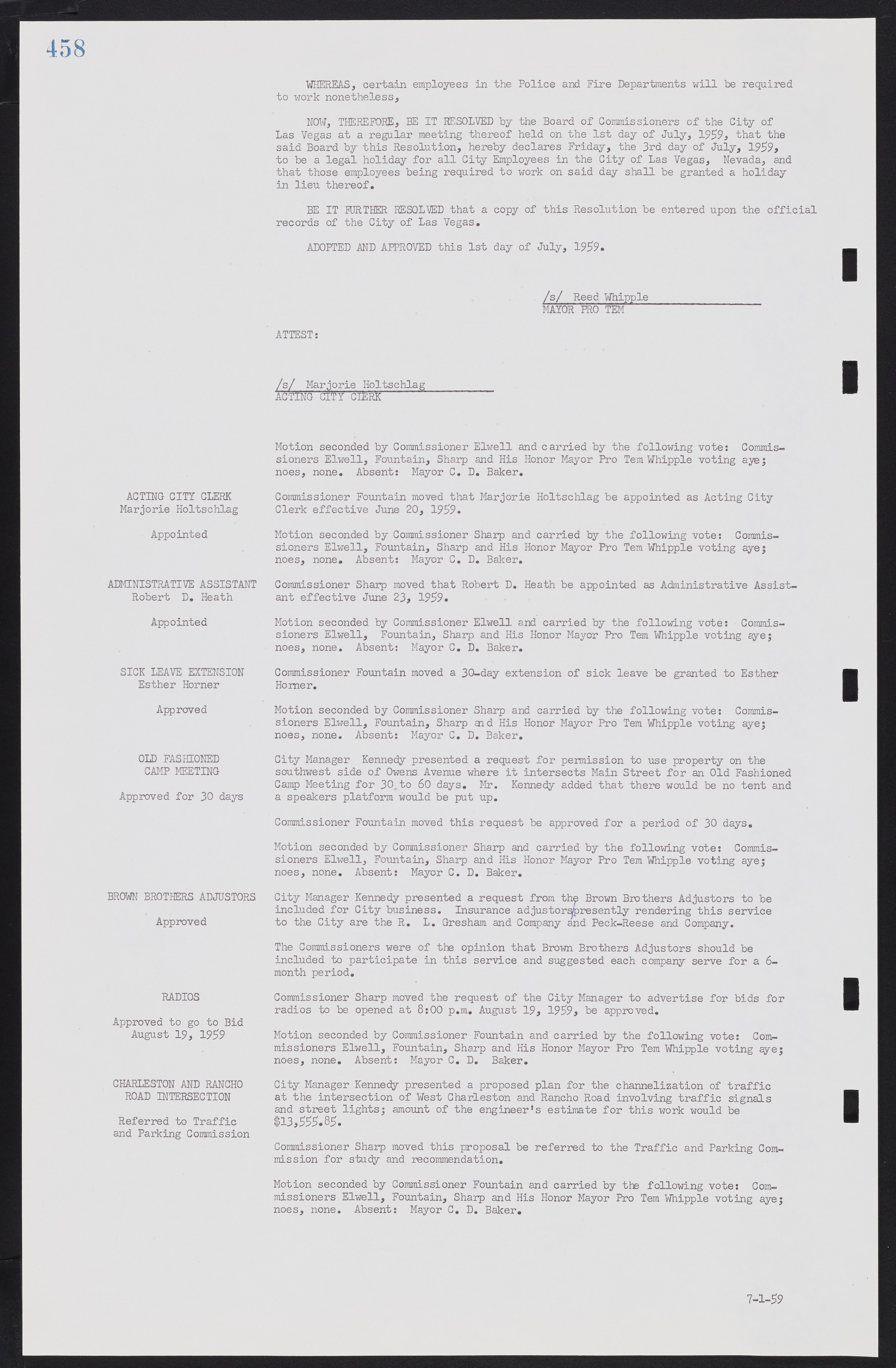 Las Vegas City Commission Minutes, November 20, 1957 to December 2, 1959, lvc000011-494
