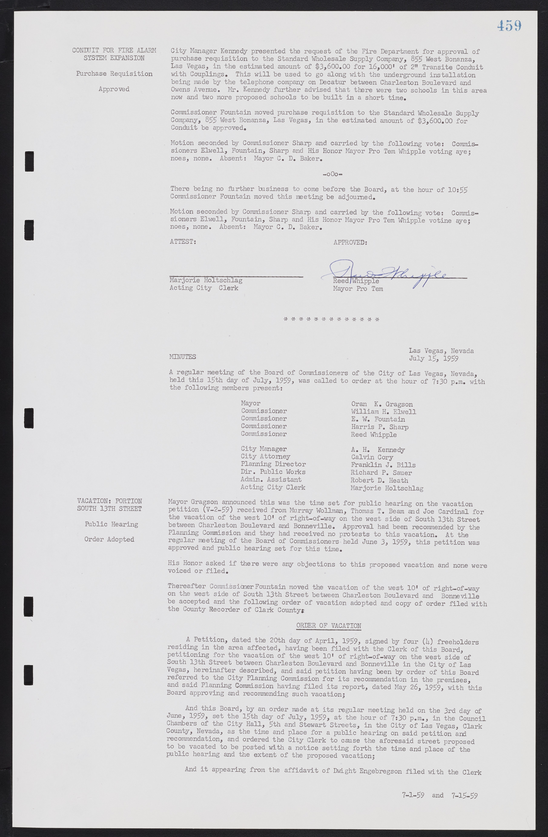 Las Vegas City Commission Minutes, November 20, 1957 to December 2, 1959, lvc000011-495