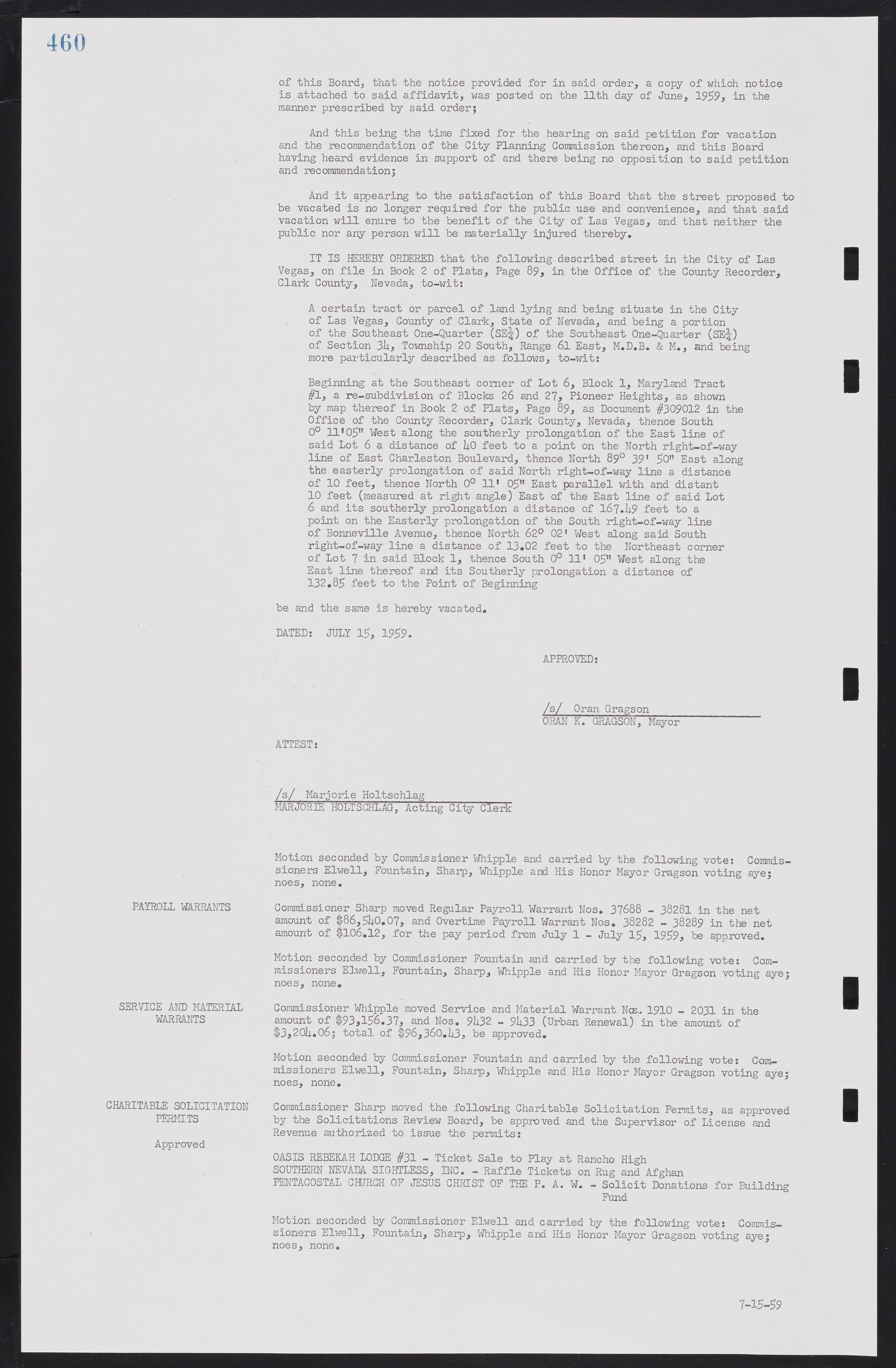 Las Vegas City Commission Minutes, November 20, 1957 to December 2, 1959, lvc000011-496