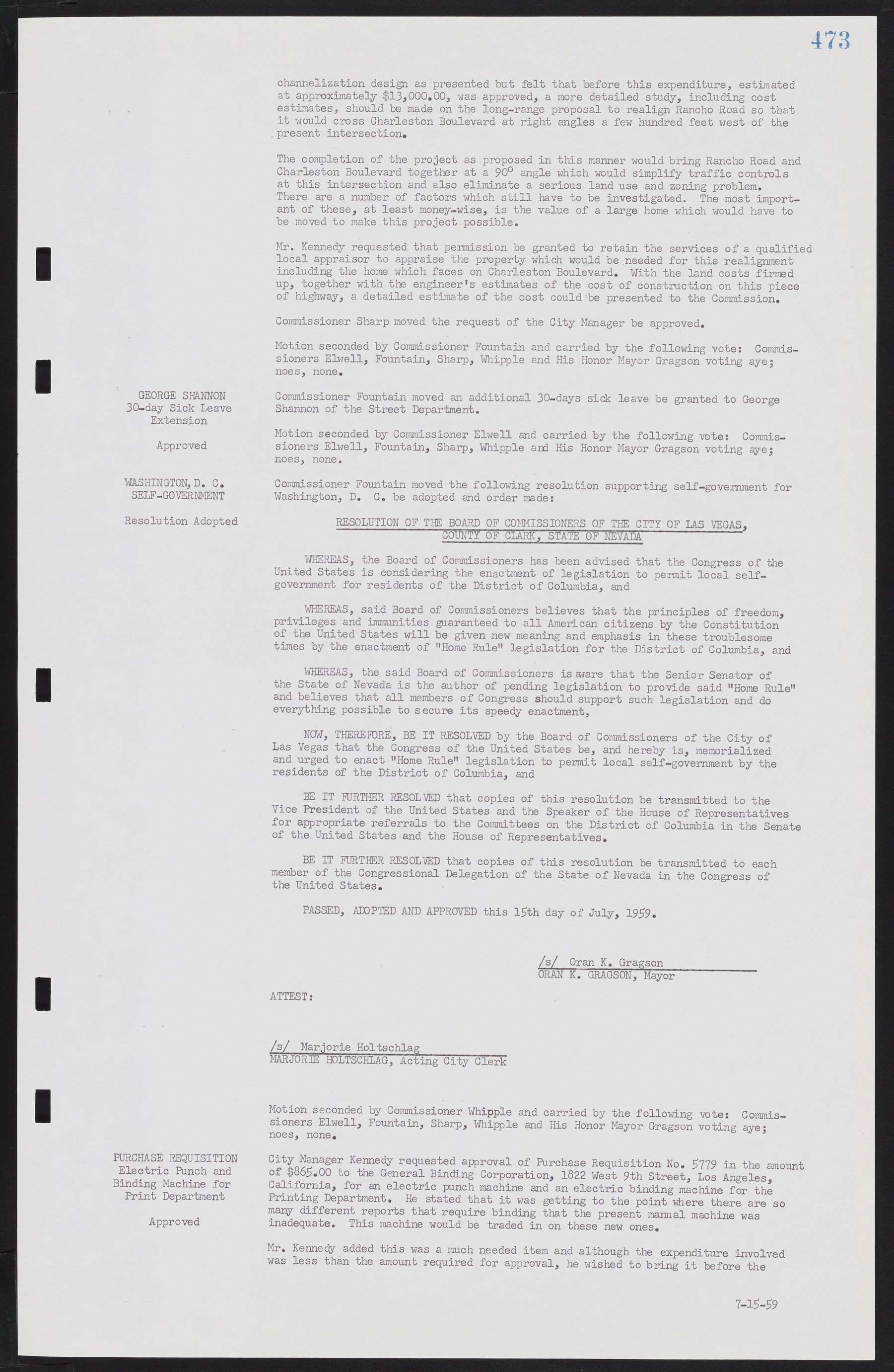 Las Vegas City Commission Minutes, November 20, 1957 to December 2, 1959, lvc000011-509